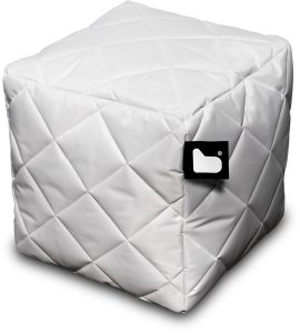 Extreme Lounging Bean Box White Quilted | Shackletons