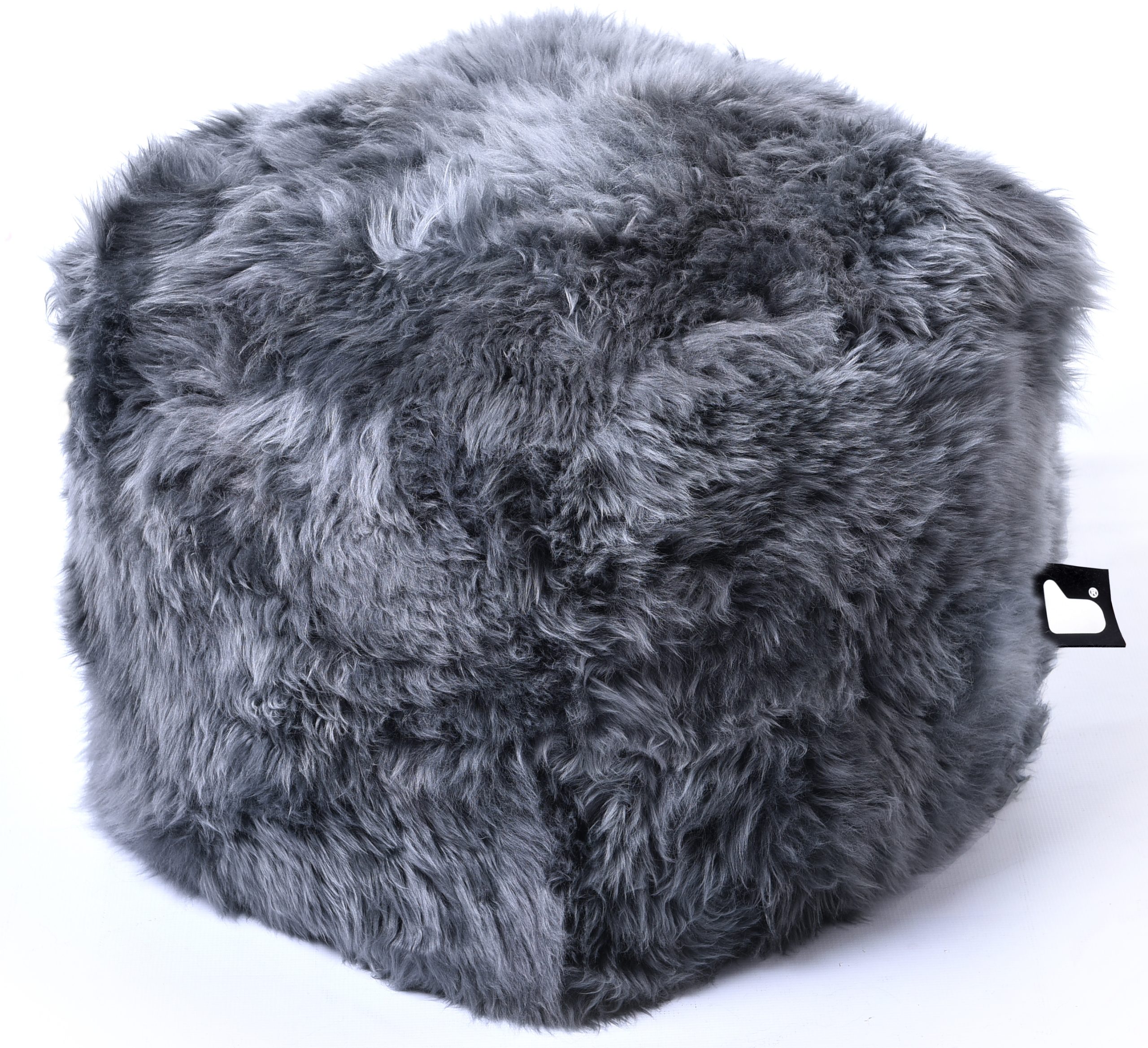 Extreme Lounging Bean Box Grey Fur | Shackletons