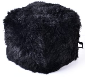 Extreme Lounging Bean Box Black Fur | Shackletons