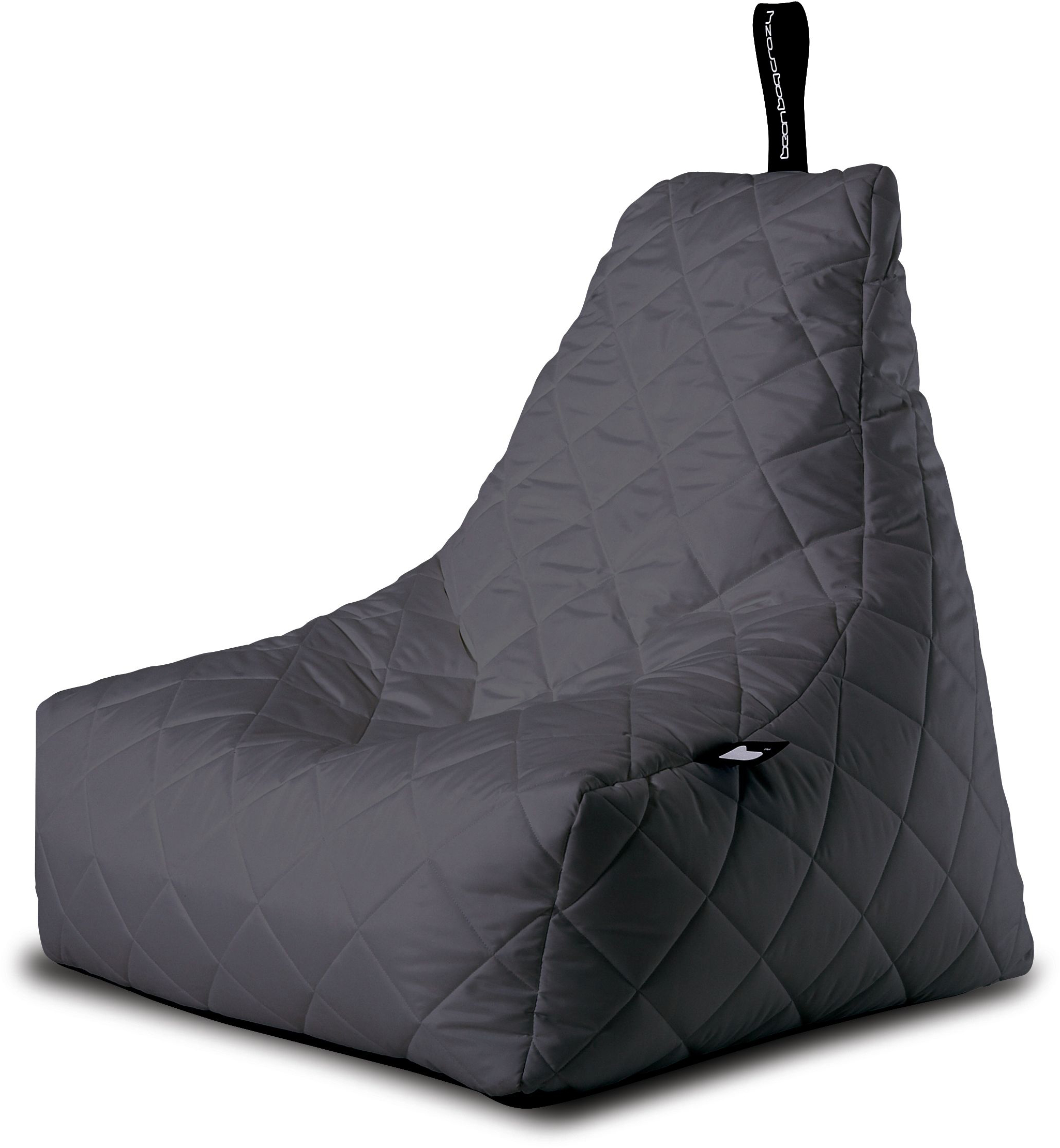 Extreme Lounging Mighty Bean Bag Grey Quilted