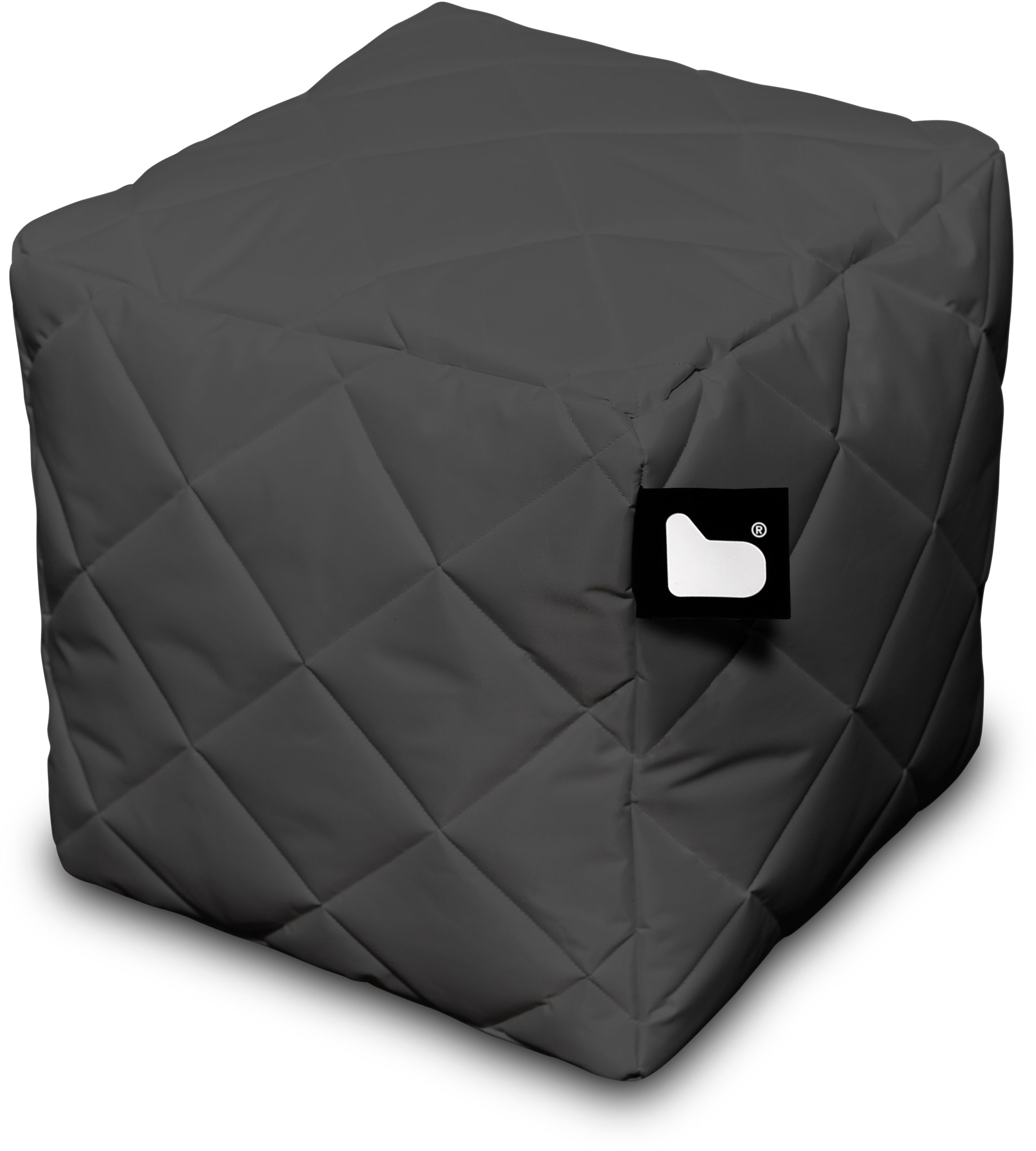 Extreme Lounging Bean Box Grey Quilted