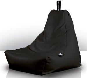 Extreme Lounging Mini Bean Bag Black PU | Shackletons