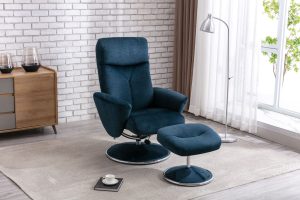 Global Furniture Alliance Paddington Chair in Deep Sea Fabric | Shackletons