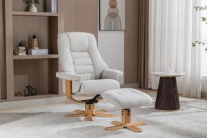 Global Furniture Alliance Sardinia Chair in Greige Fabric | Shackletons