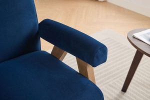 Global Furniture Alliance Leoni Acent Chair in Royal Blue Fabric | Shackletons