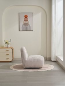 Global Furniture Alliance Luna Acent Chair in Oyster Fabric | Shackletons