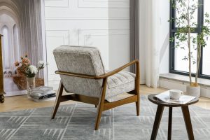 Global Furniture Alliance Thea Acent Chair in Frost Fabric | Shackletons