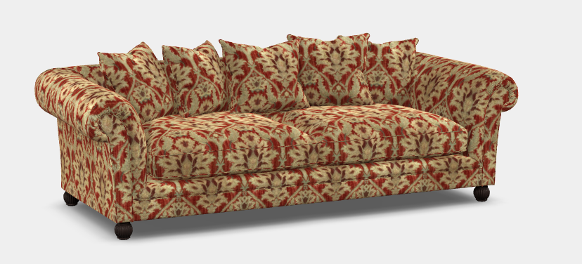 Tetrad Elgar Grand Sofa in Full Enigma Claret