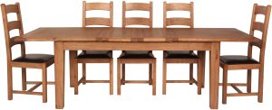 Carlton Furniture Rustic Manor 1500x900 Extending Table | Shackletons