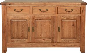 Carlton Furniture Rustic Manor 3 Door Sideboard | Shackletons