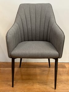 Pair of Carlton Furniture Oliver Dining Chairs in Pewter | Shackletons