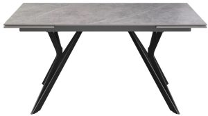 Torelli Murano Mid Grey Ceramic Extending Dining Table 180cm 260cm | Shackletons