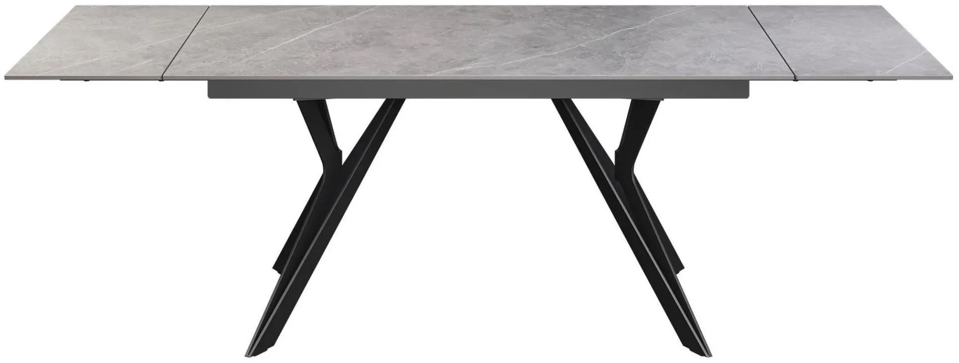 Torelli Murano Mid Grey Ceramic Extending Dining Table 180cm-260cm