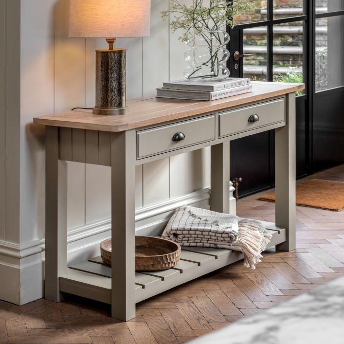 Gallery Direct Eton 2 Drawer Console Prairie