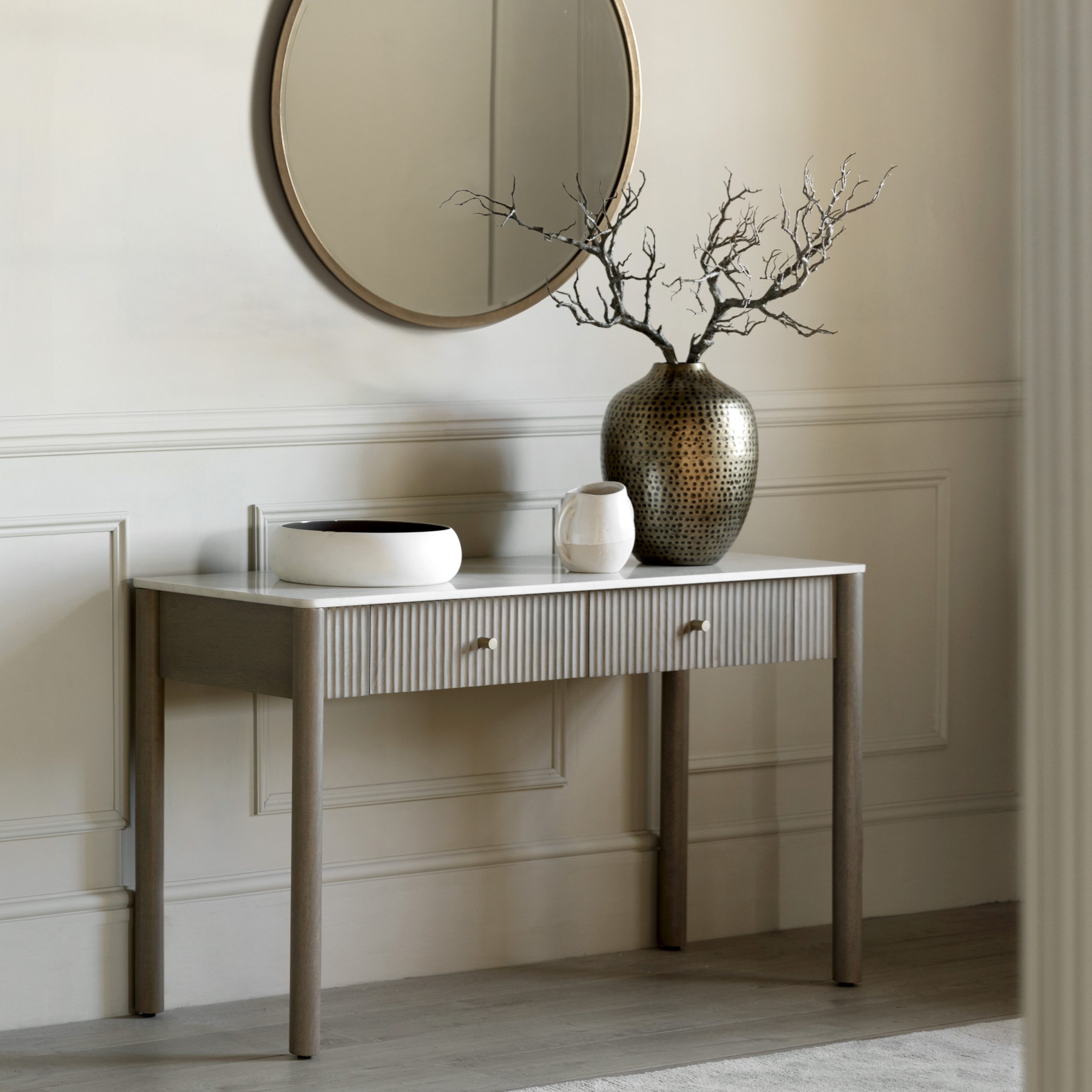 Gallery Direct Marmo 2 Drawer Console