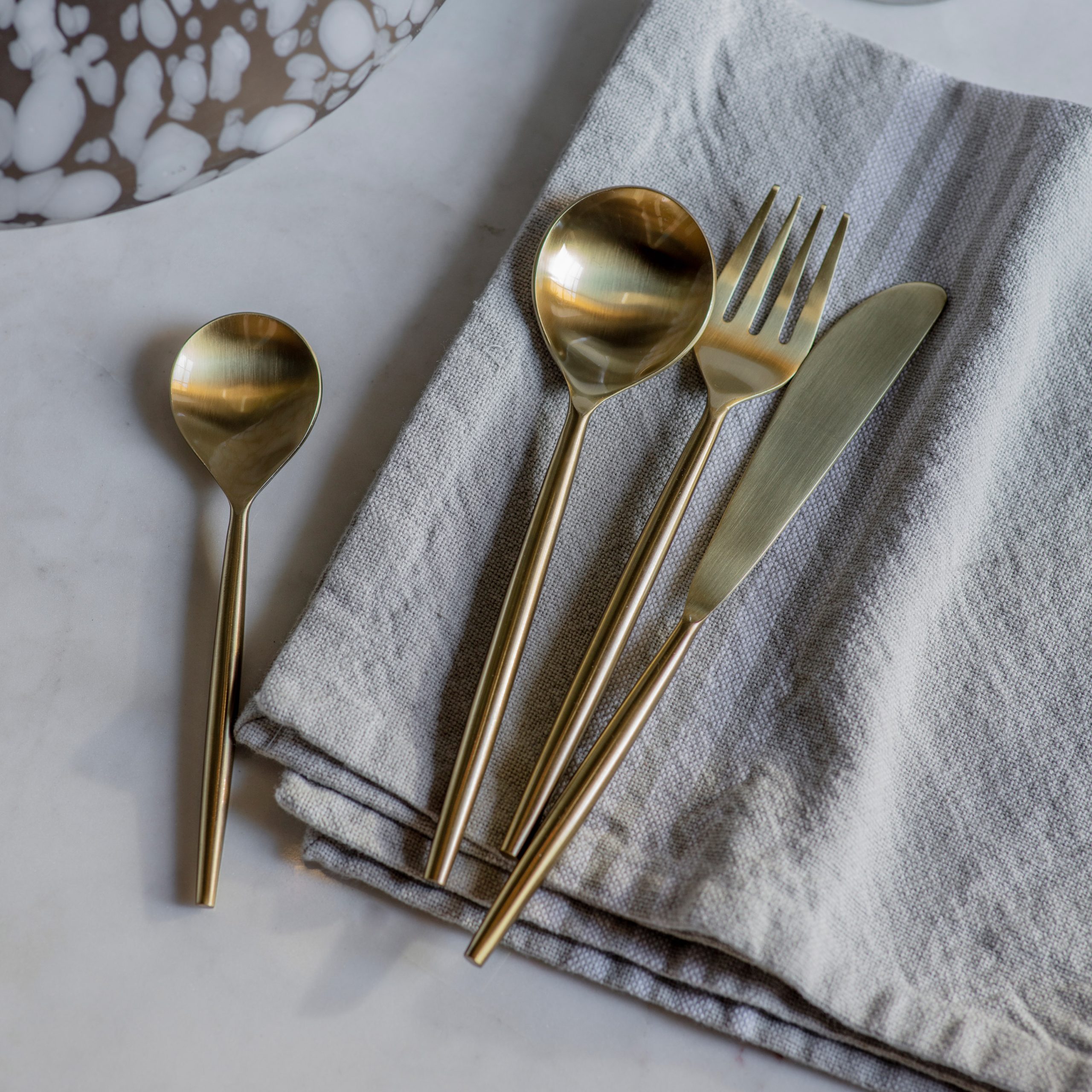 Gallery Direct Juni Cutlery Set 6 Matt Gold