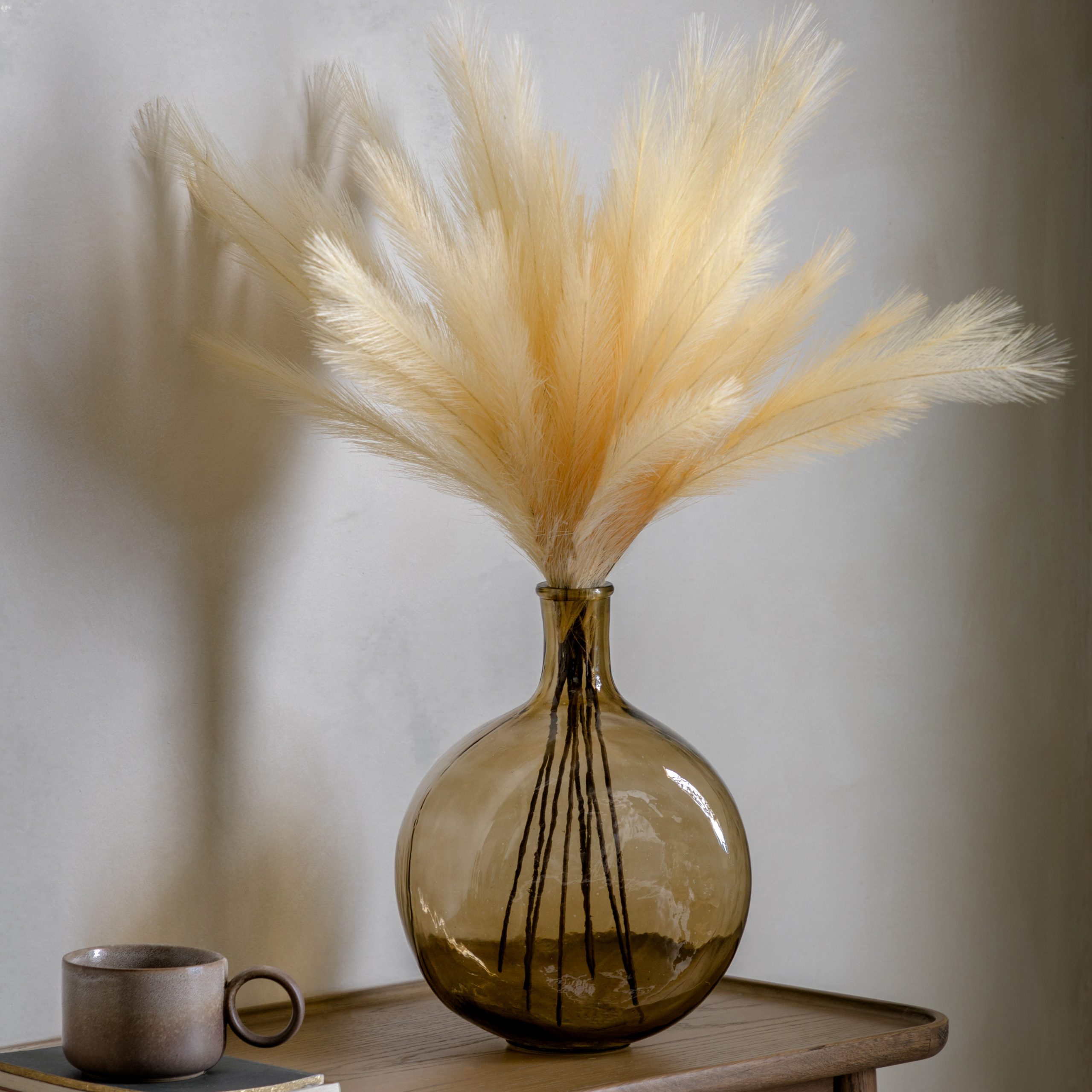 Gallery Direct Feathered Spray Ivory (Pack of 6)