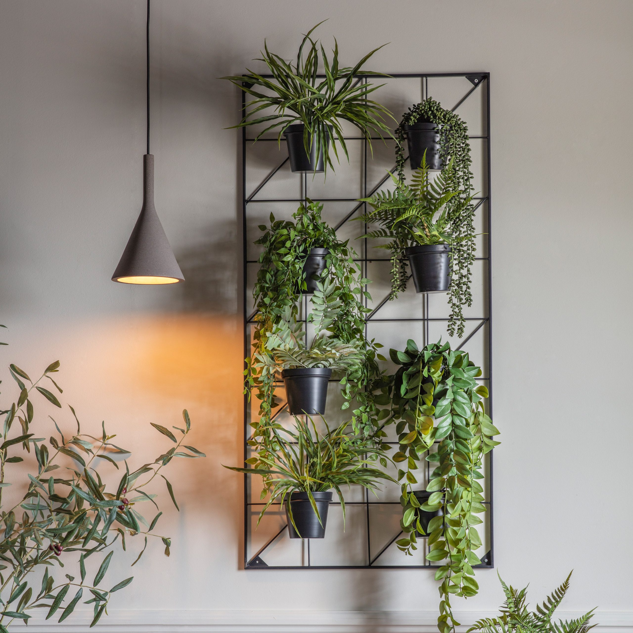 Gallery Direct Carlos Wall Planters  Black