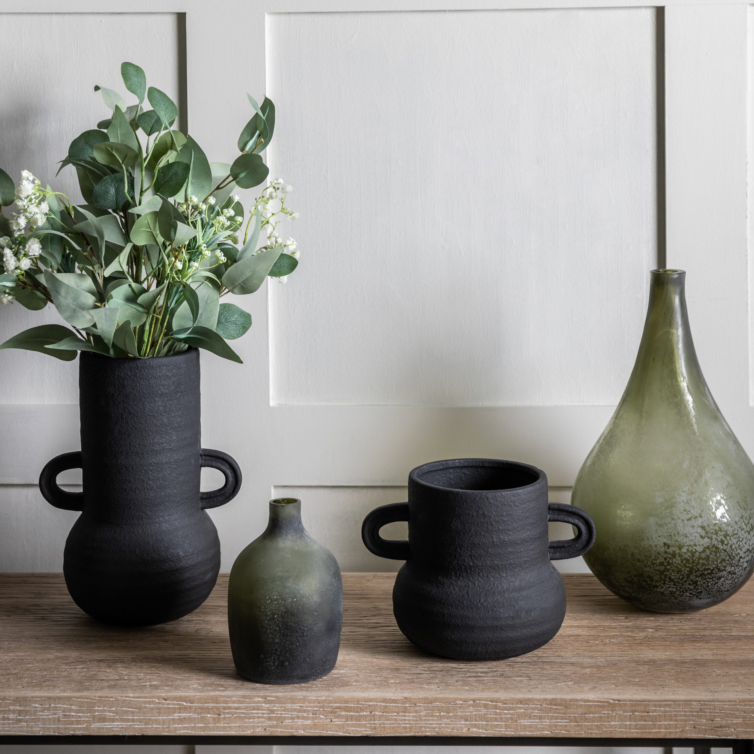 Gallery Direct Gorki Vase Small Black