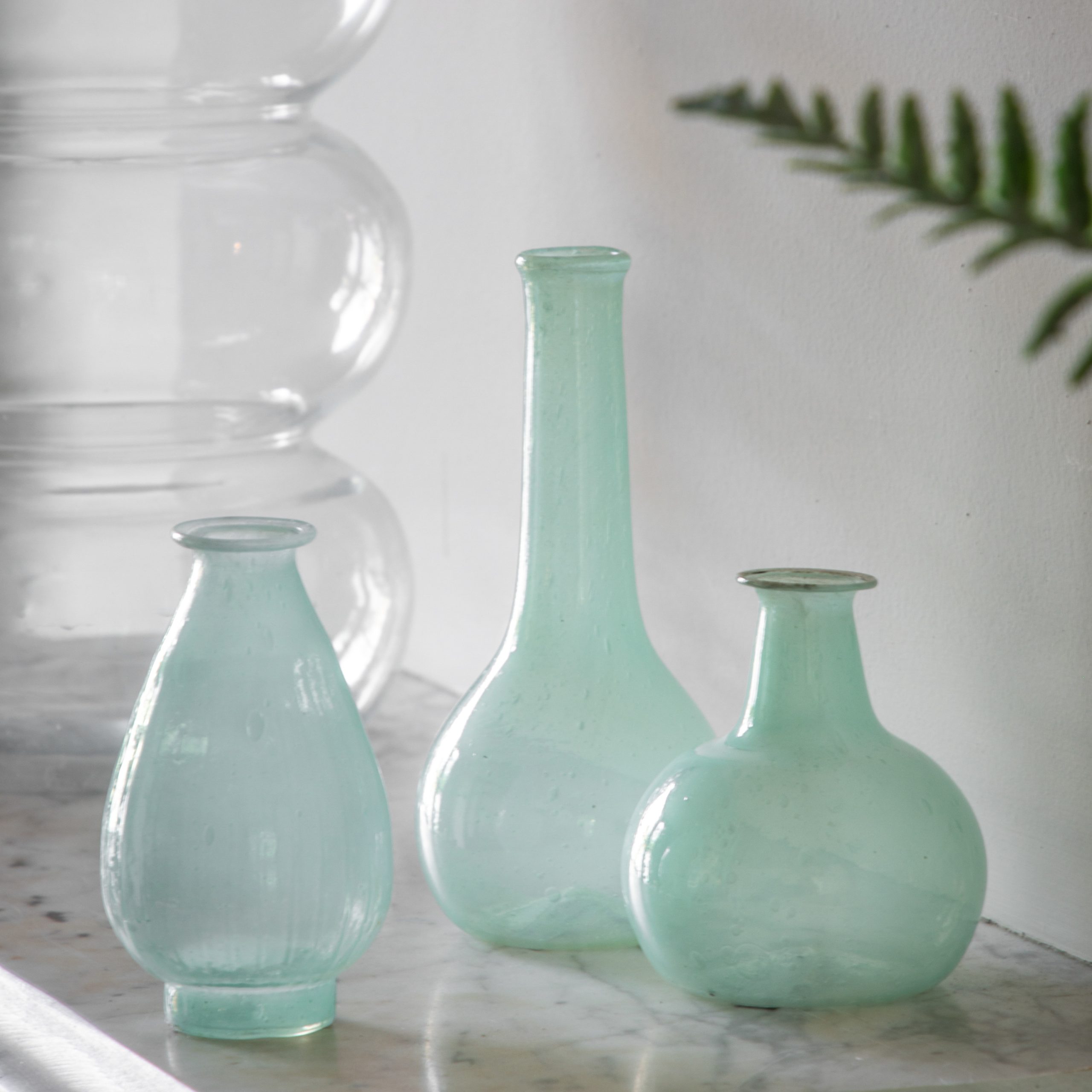 Gallery Direct Biba Vase Ice Blue (Set of 3)