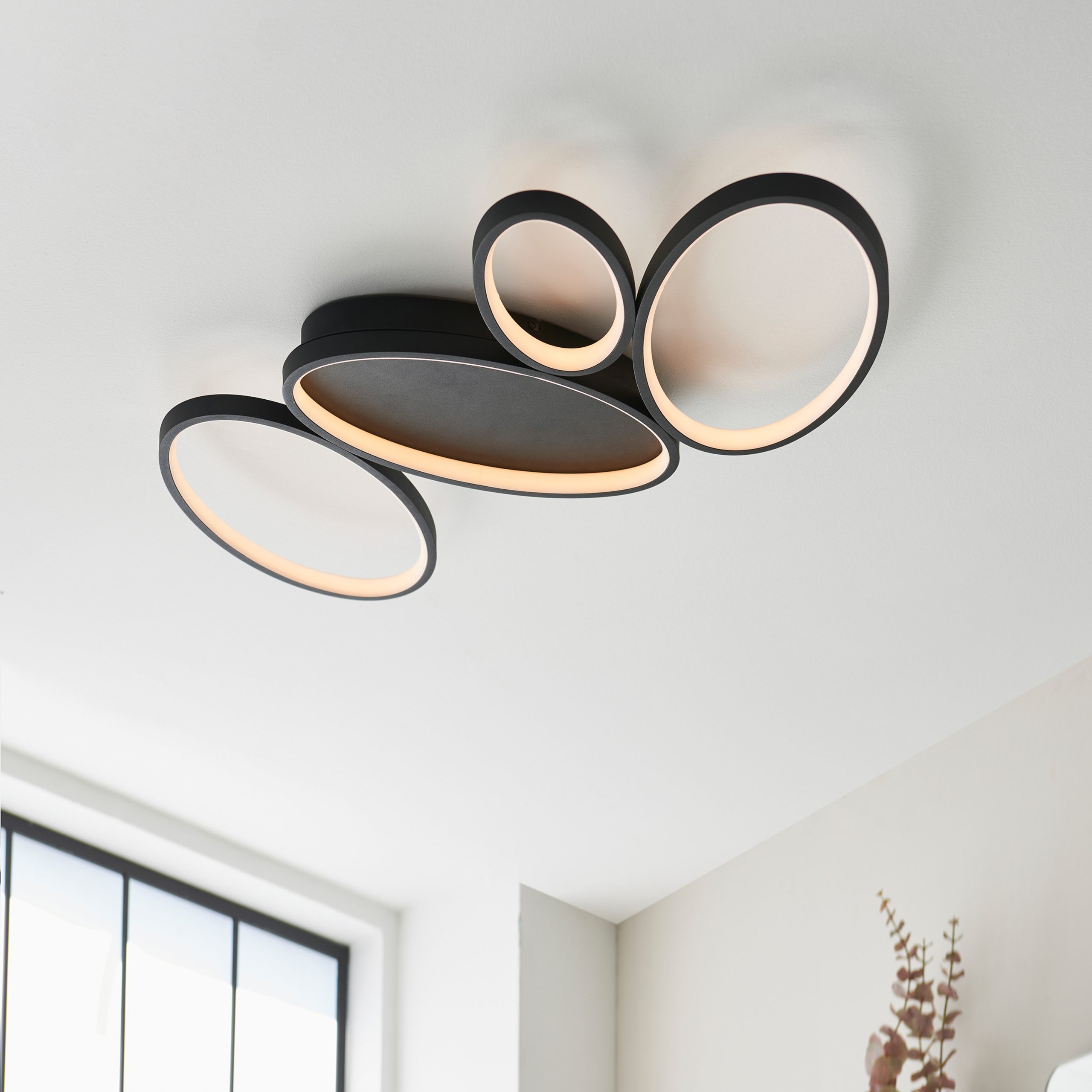 Gallery Direct Ovals 4 Ceiling Light