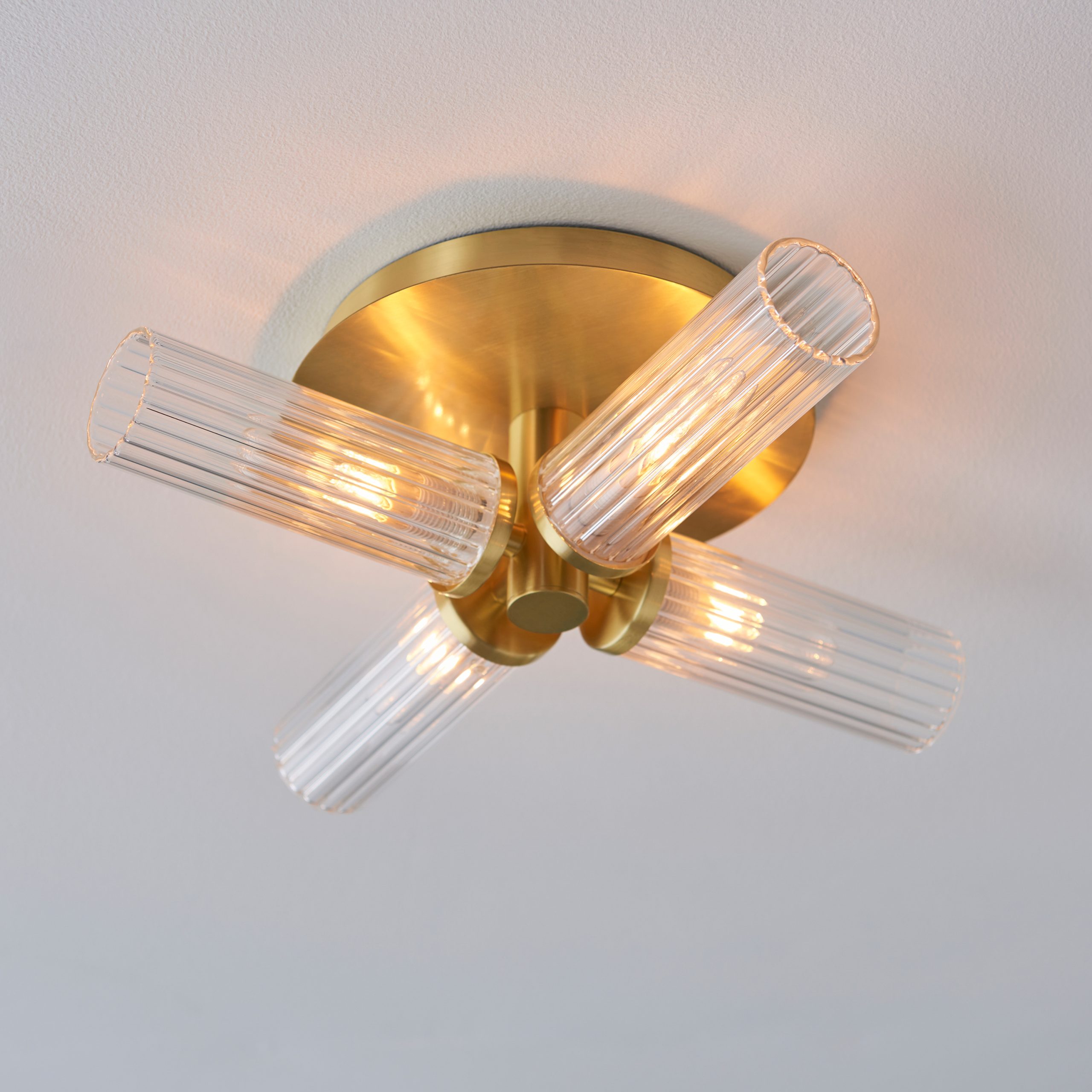 Gallery Direct Talo Bathroom 4 Ceiling Light Brass