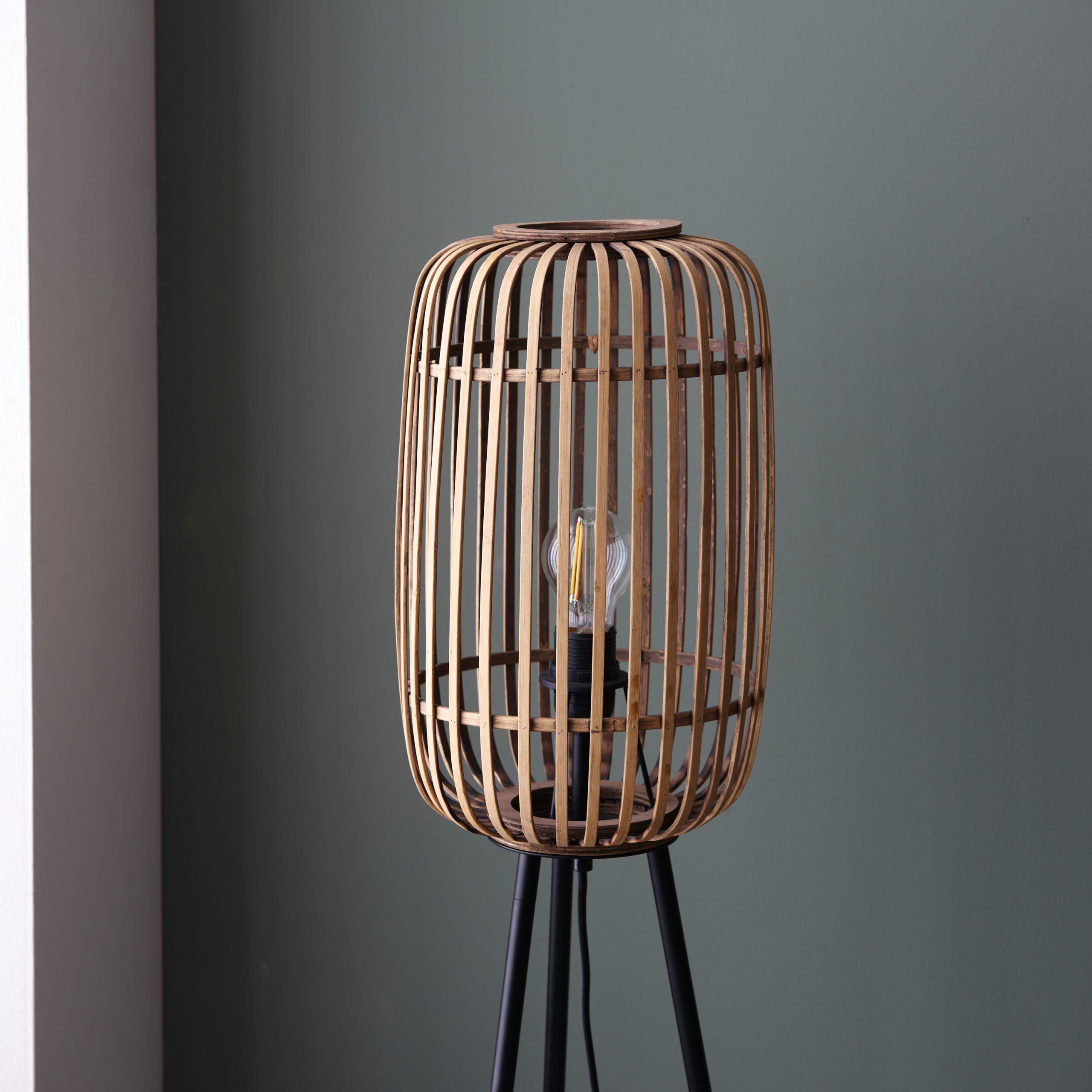 Gallery Direct Mathias Floor Light Natural Bamboo