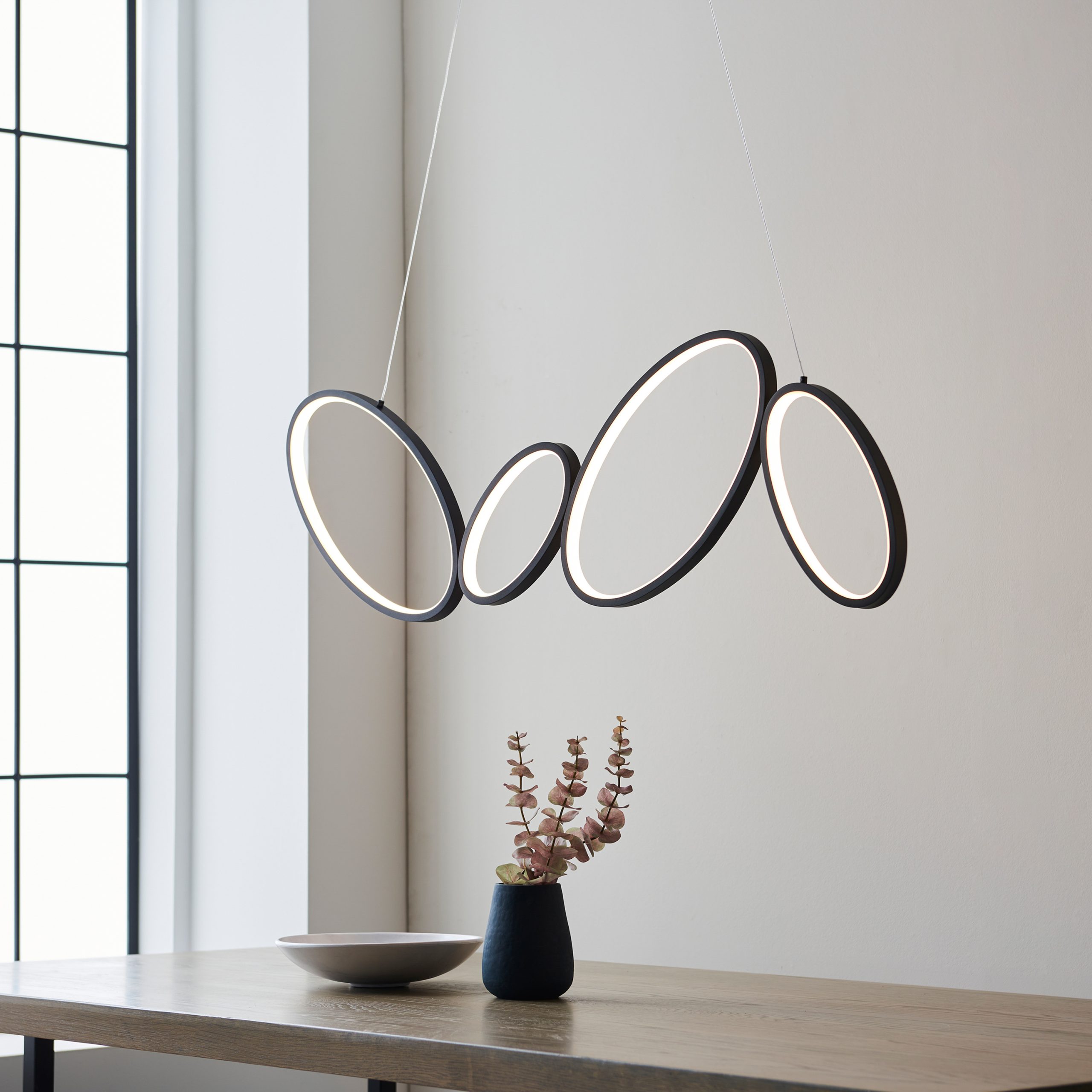 Gallery Direct Ovals 4 Pendant Light