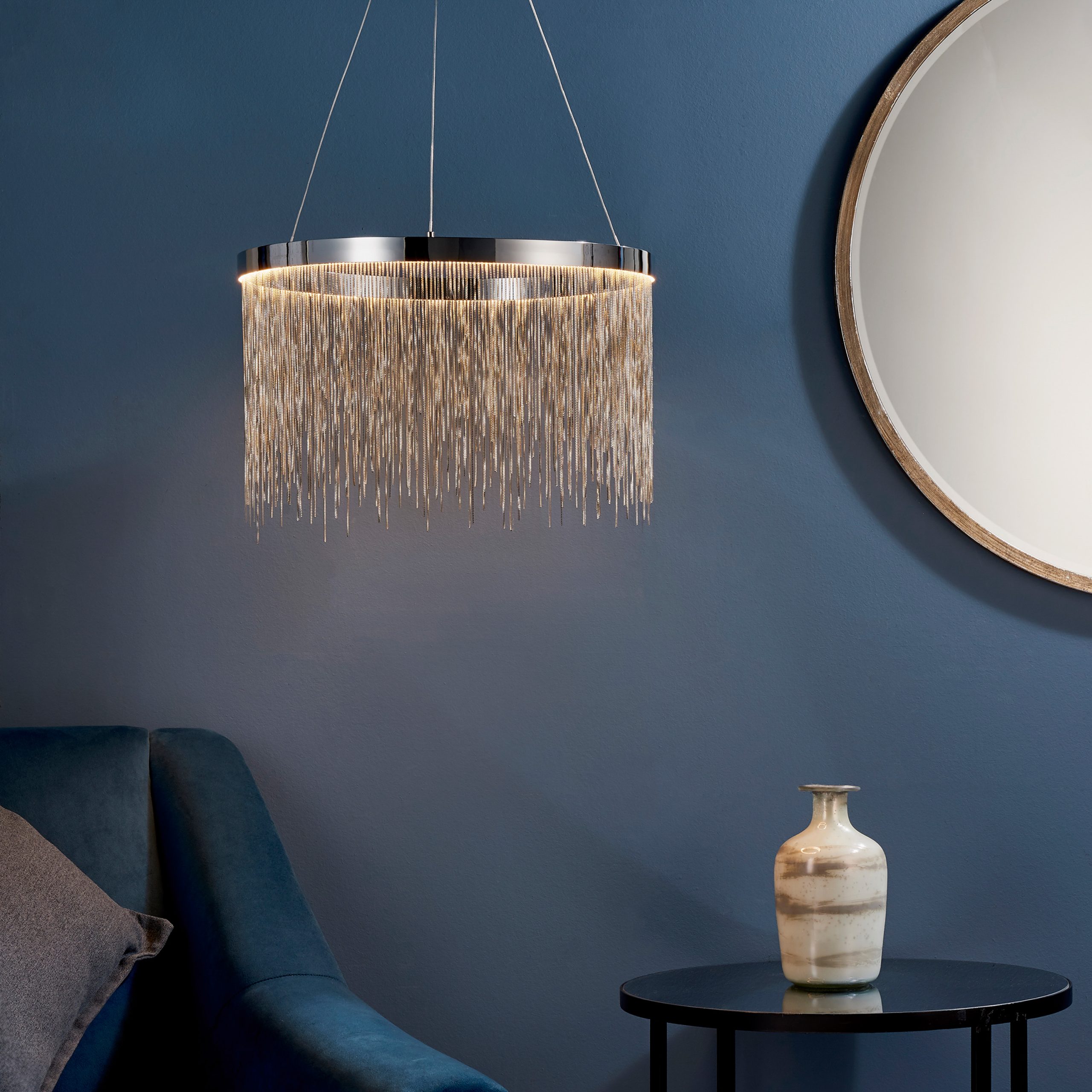 Gallery Direct Zelma Pendant Light Chrome