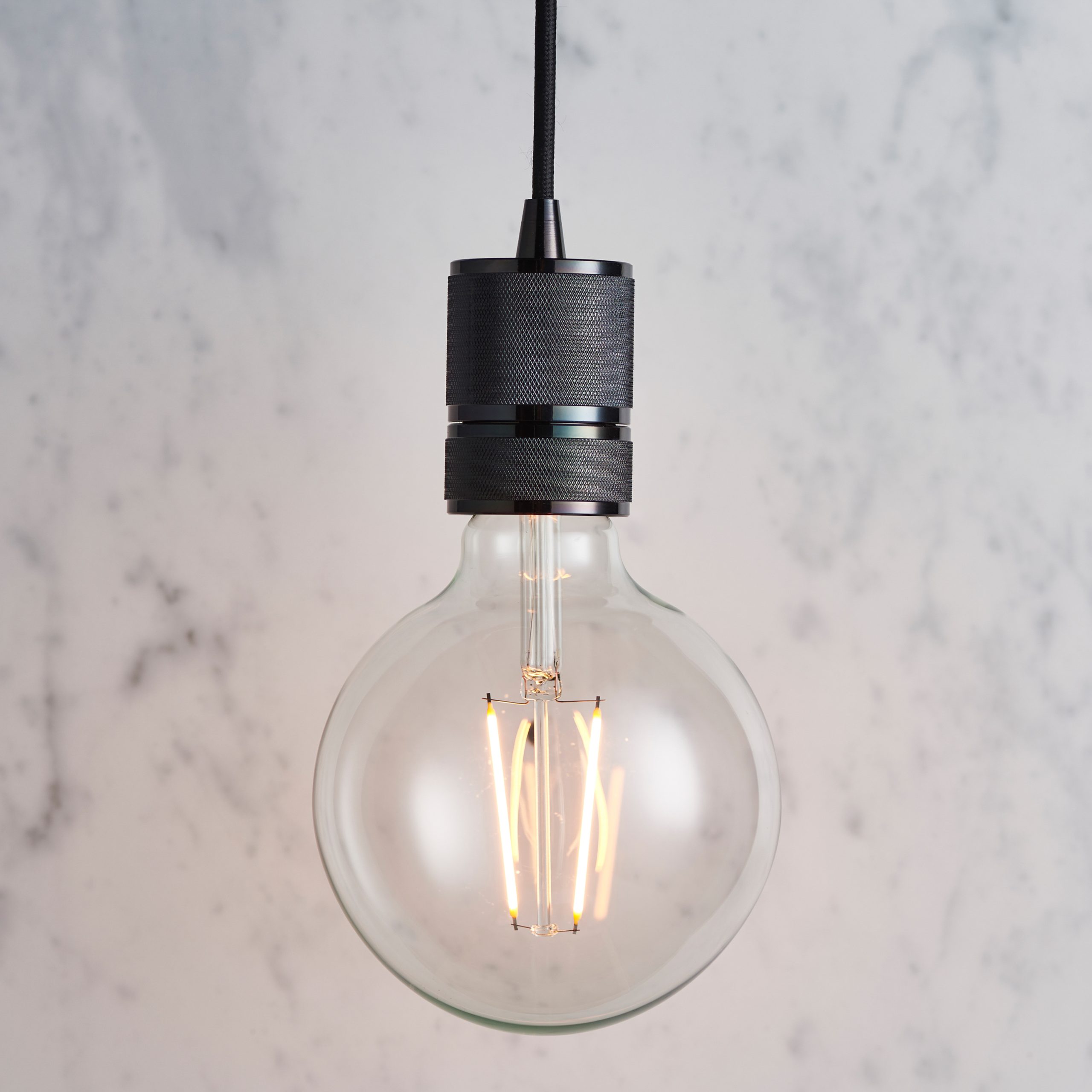 Gallery Direct Urban Pendant Light Black Chrome