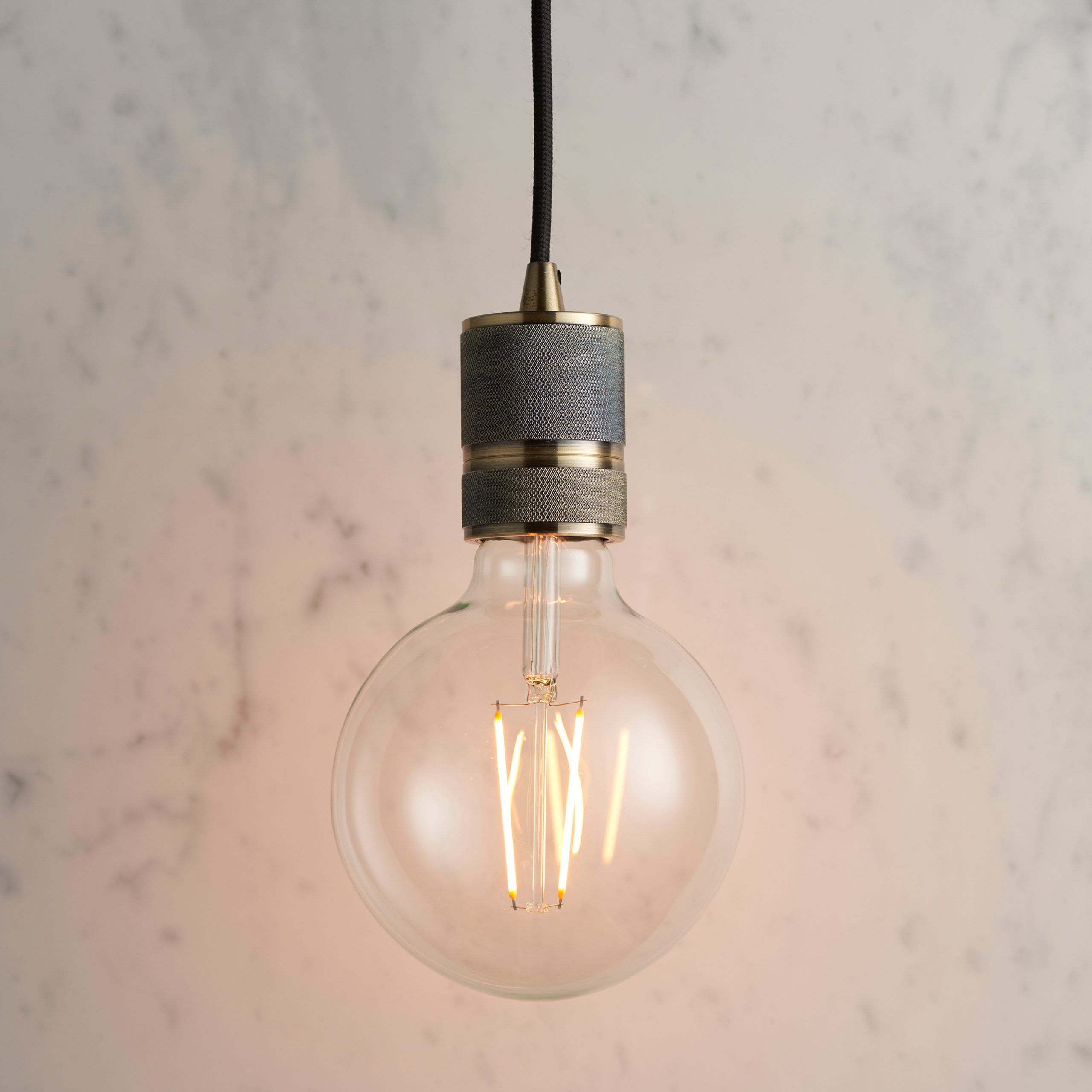 Gallery Direct Urban Pendant Light Antique Brass