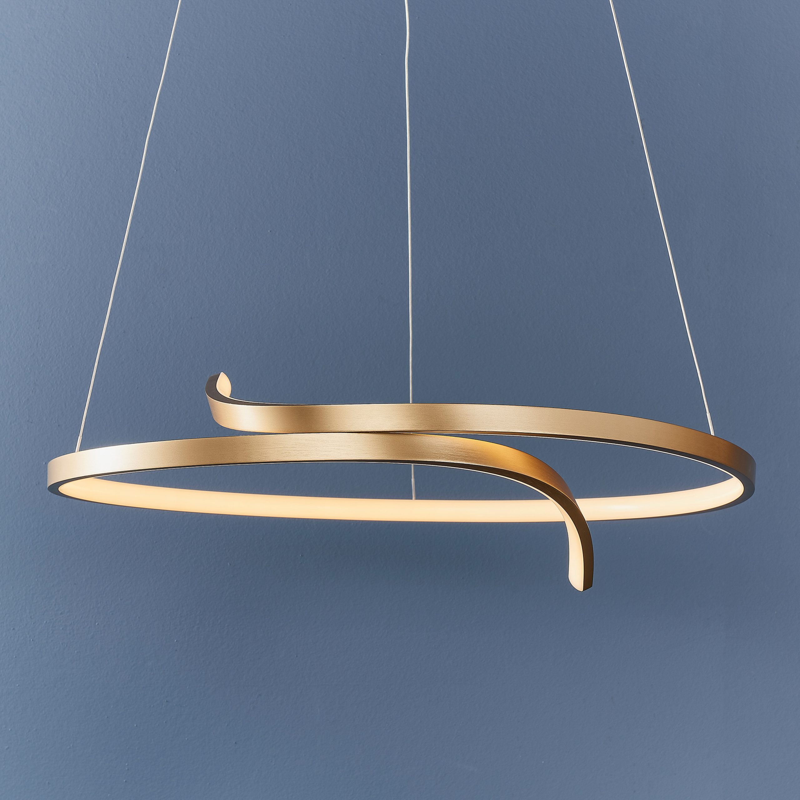 Gallery Direct Rafe Pendant Light Brushed Gold