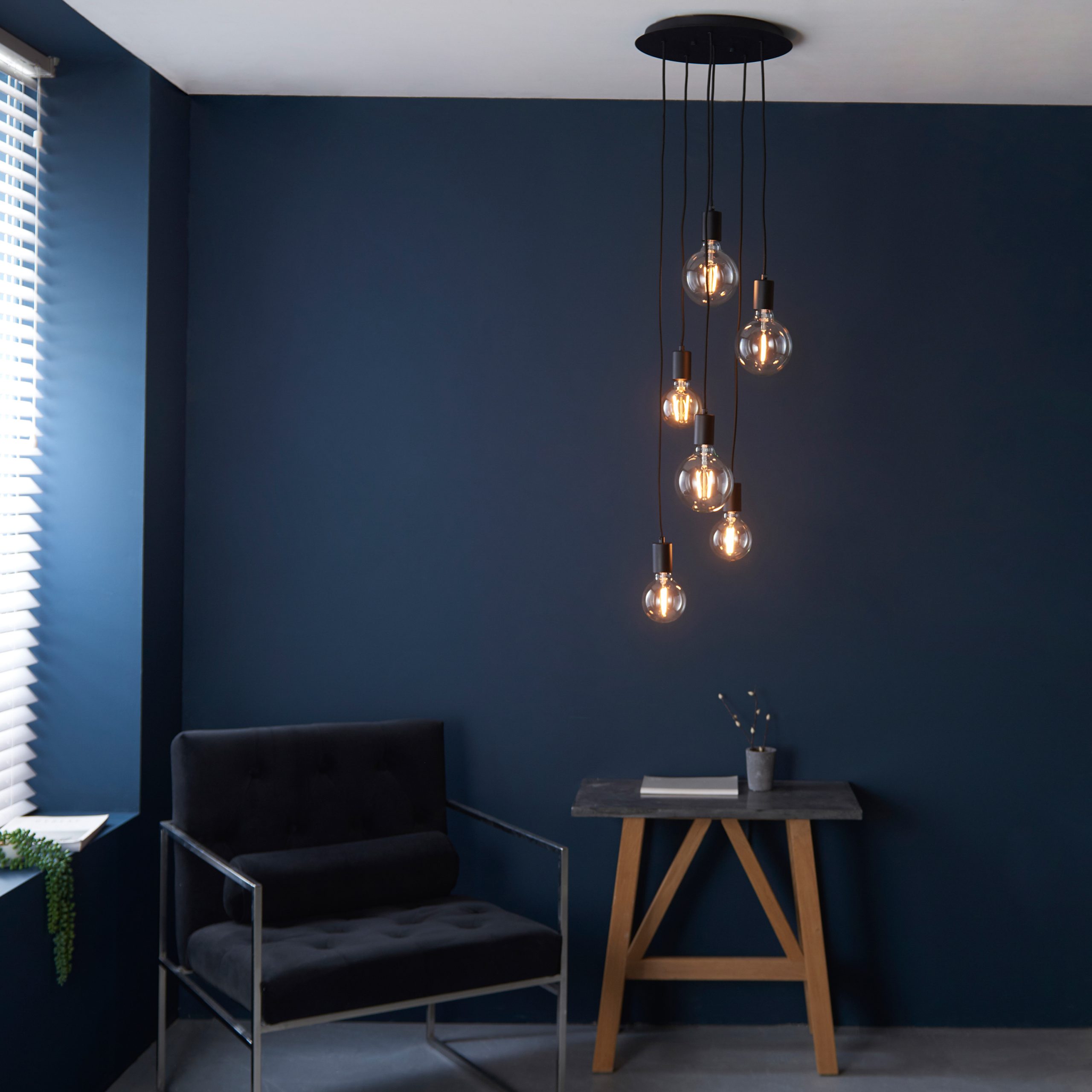 Gallery Direct Studio 6 Pendant Light Matt Black