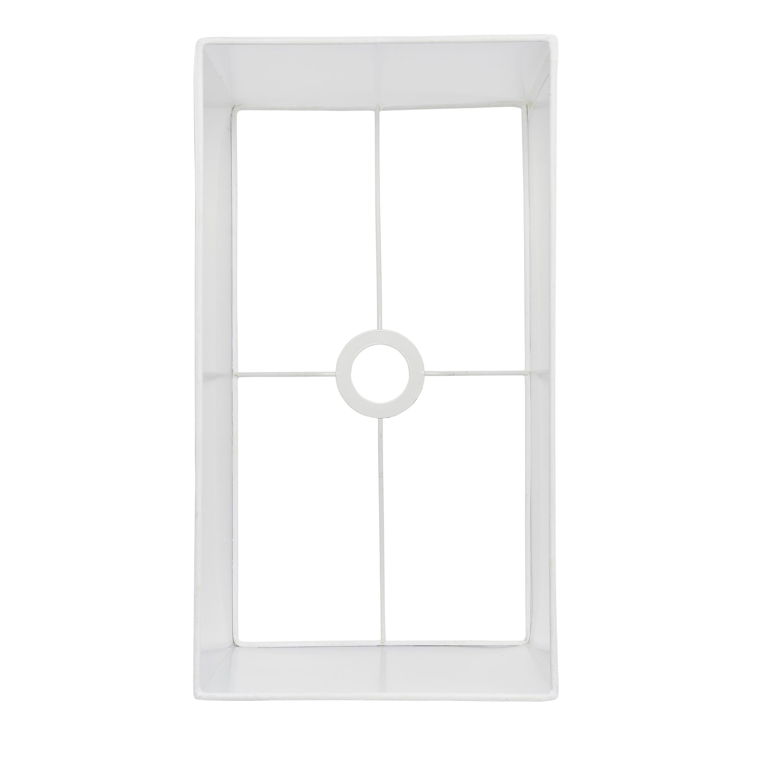 Gallery Direct Rectangular 1 Shade Light White 250x410x225mm