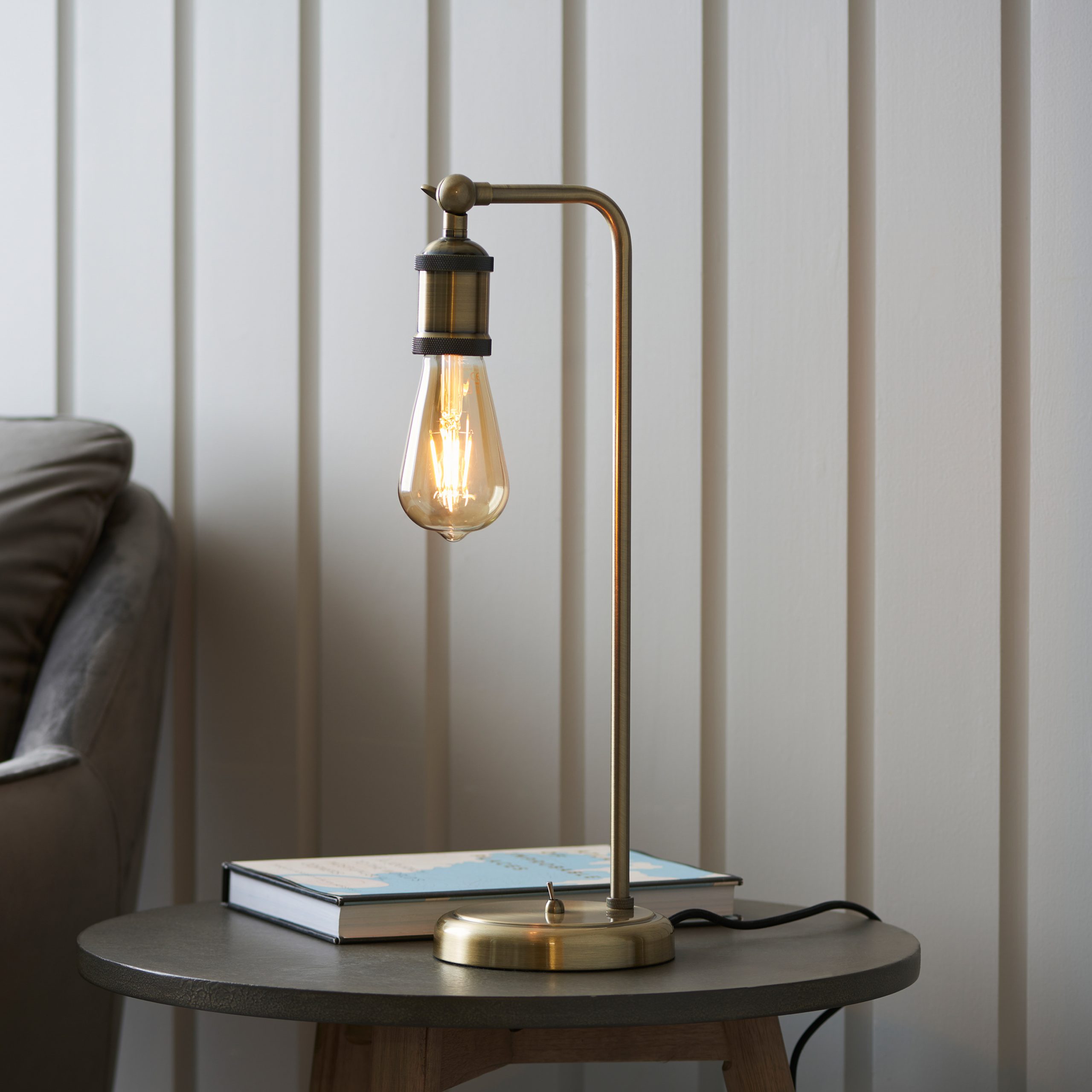 Gallery Direct Hal Table Lamp Antique Brass