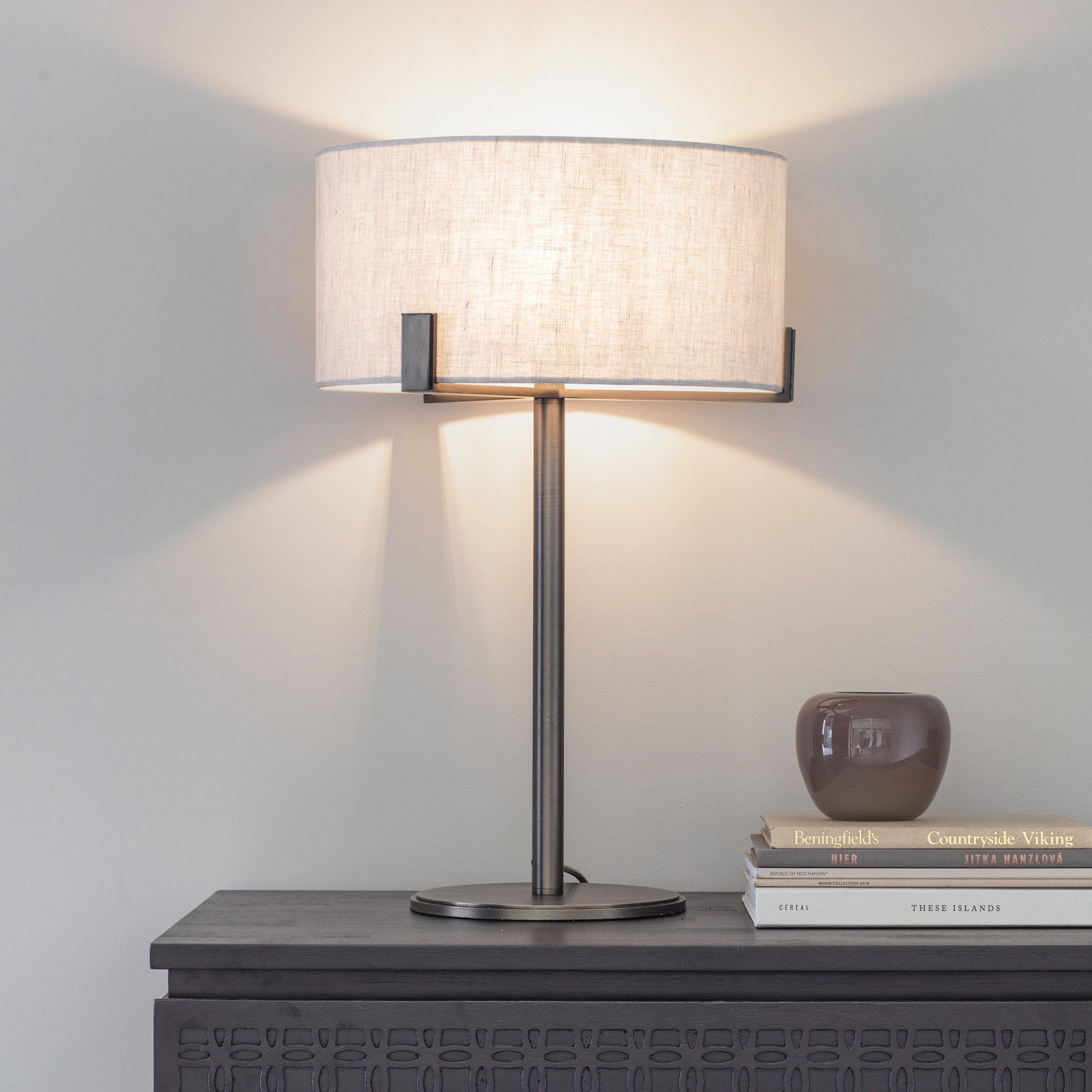 Gallery Direct Hayfield Table Lamp Bronze/Natural