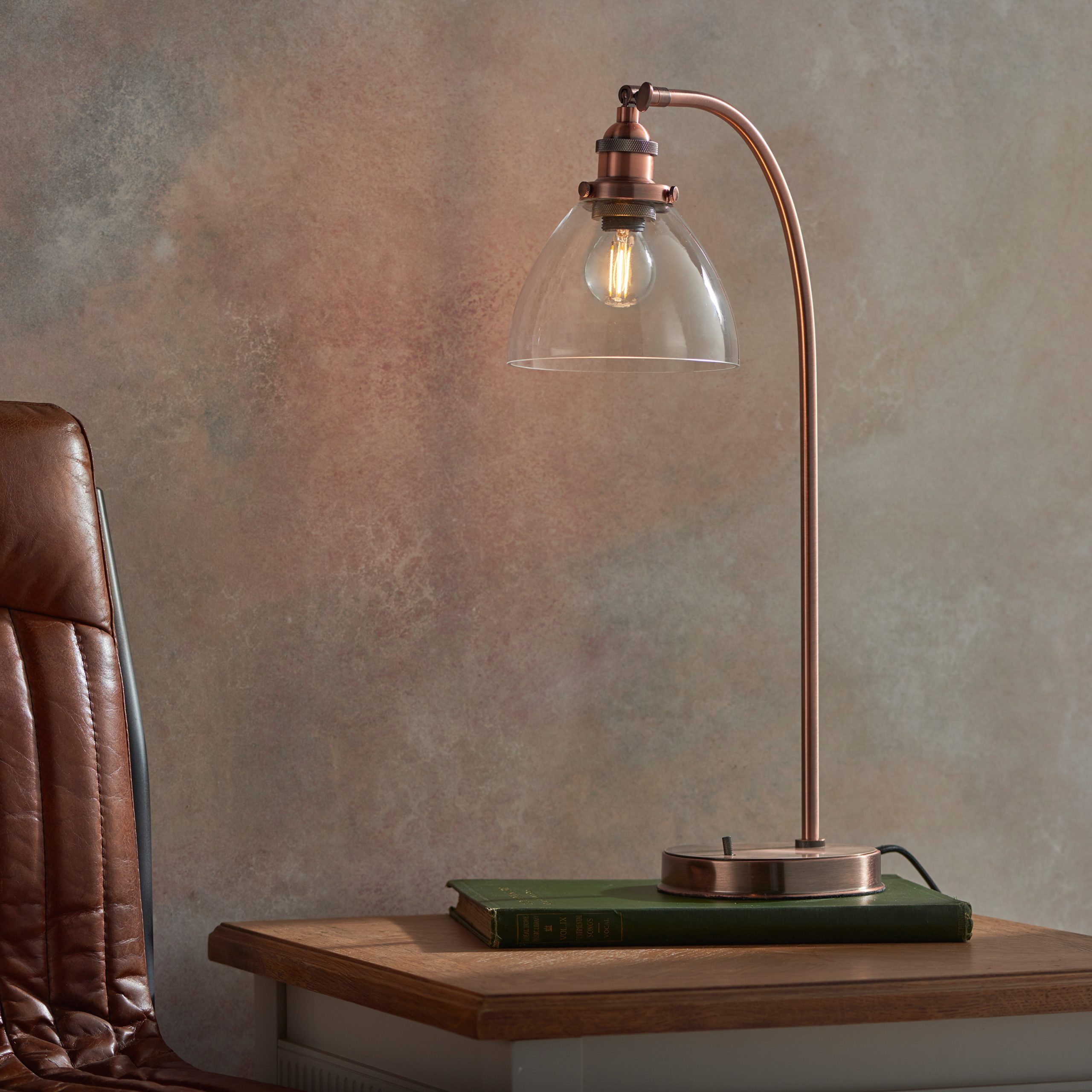 Gallery Direct Hansen Table Lamp Aged Copper