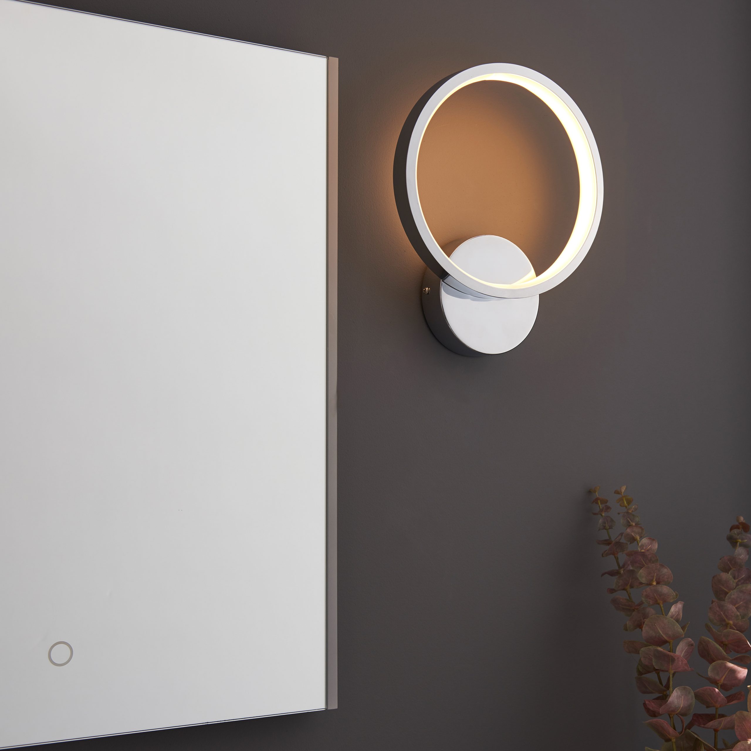 Gallery Direct Radius Bathroom 1 Wall Light