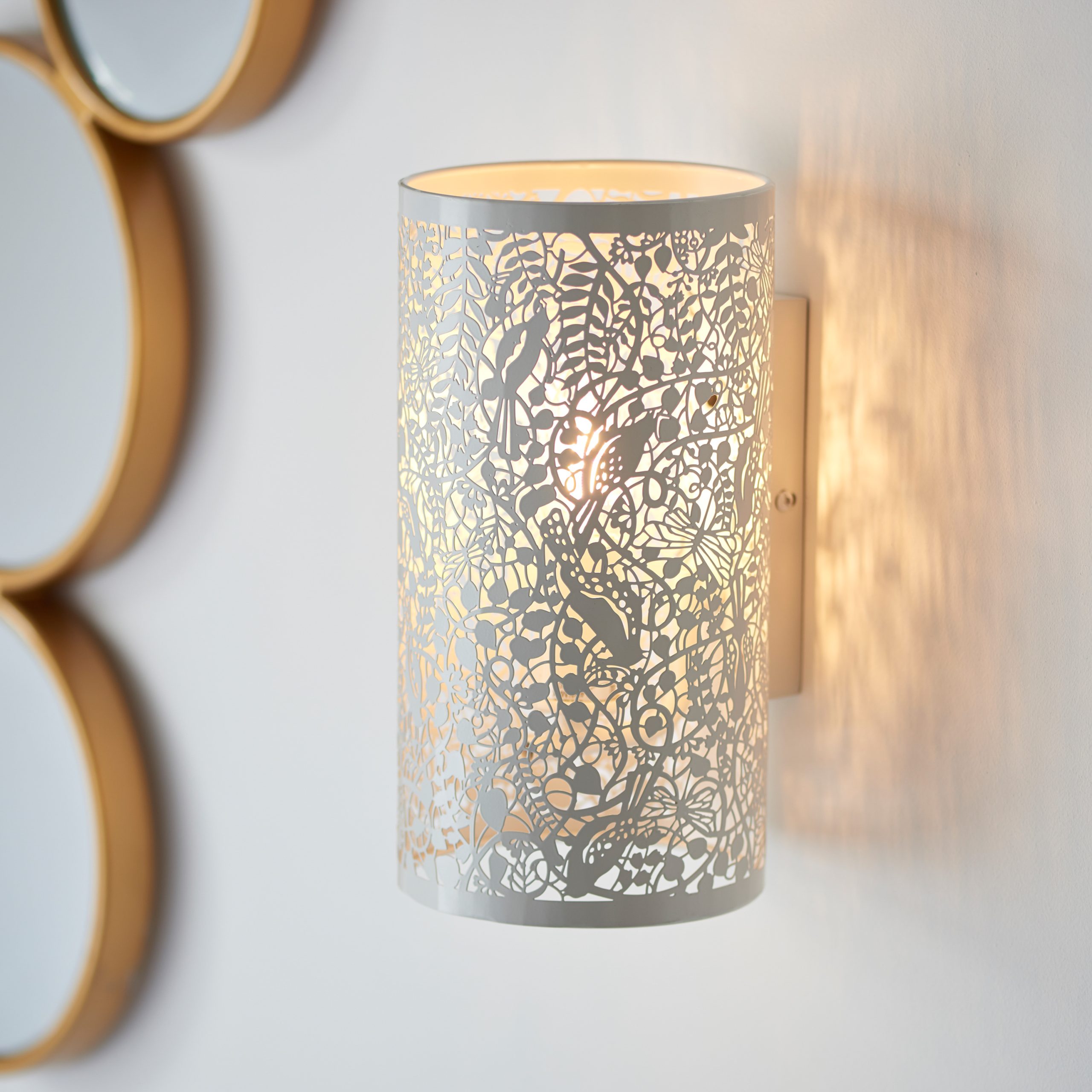 Gallery Direct Secret Garden Wall Light Matt Ivory