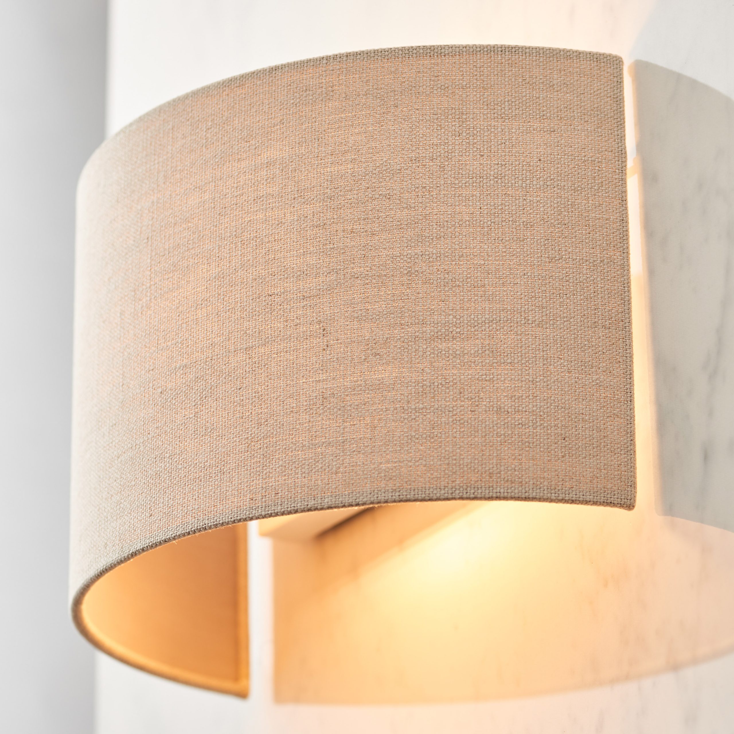 Gallery Direct Obi 1 Wall Light Natural Linen