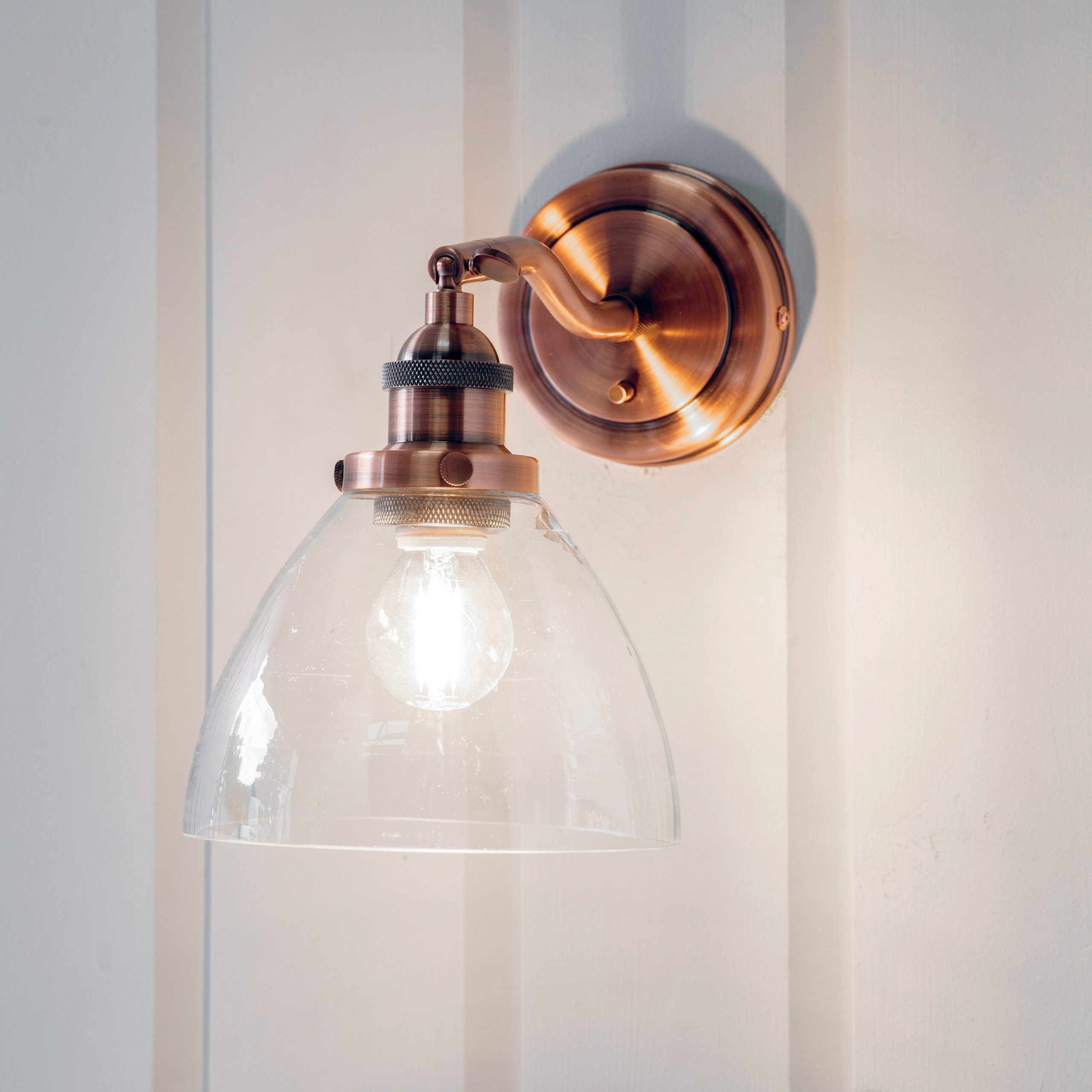 Gallery Direct Hansen Wall Light Aged Copper