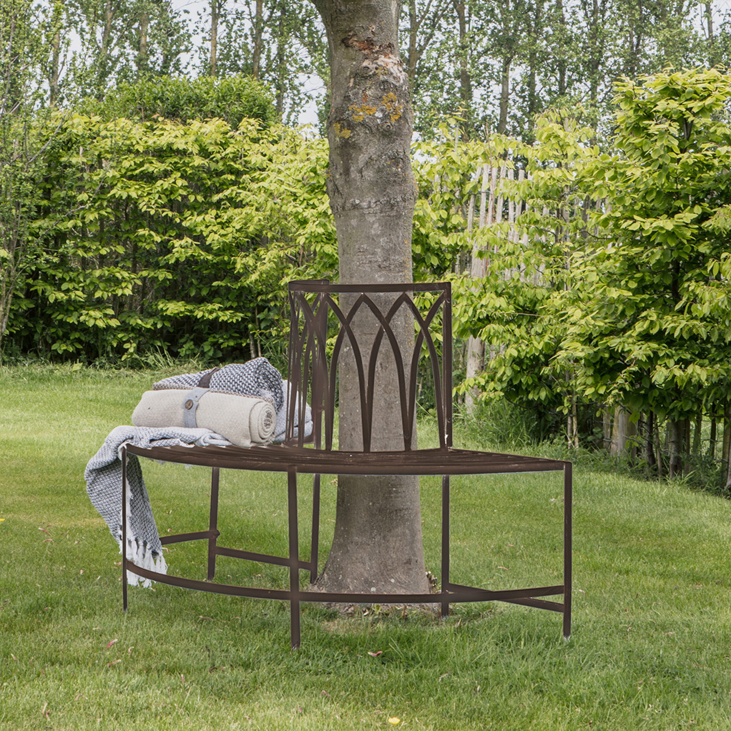 Gallery Outdoor Alberoni Outdoor Tree Bench Seat Ember