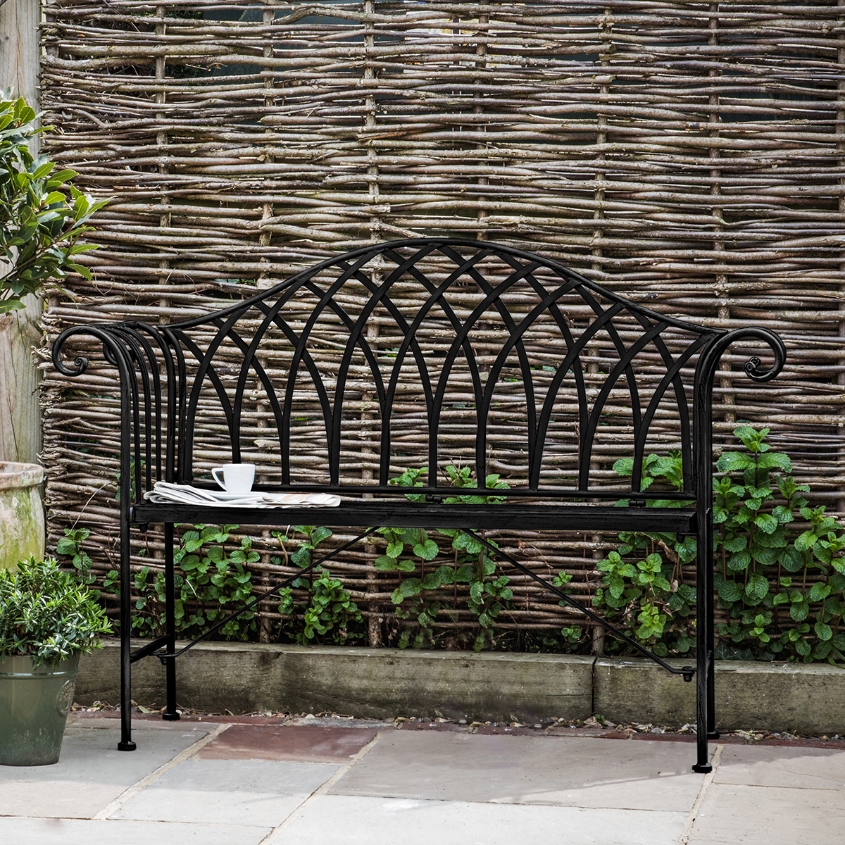 Gallery Outdoor Duchess Outdoor Bench Noir