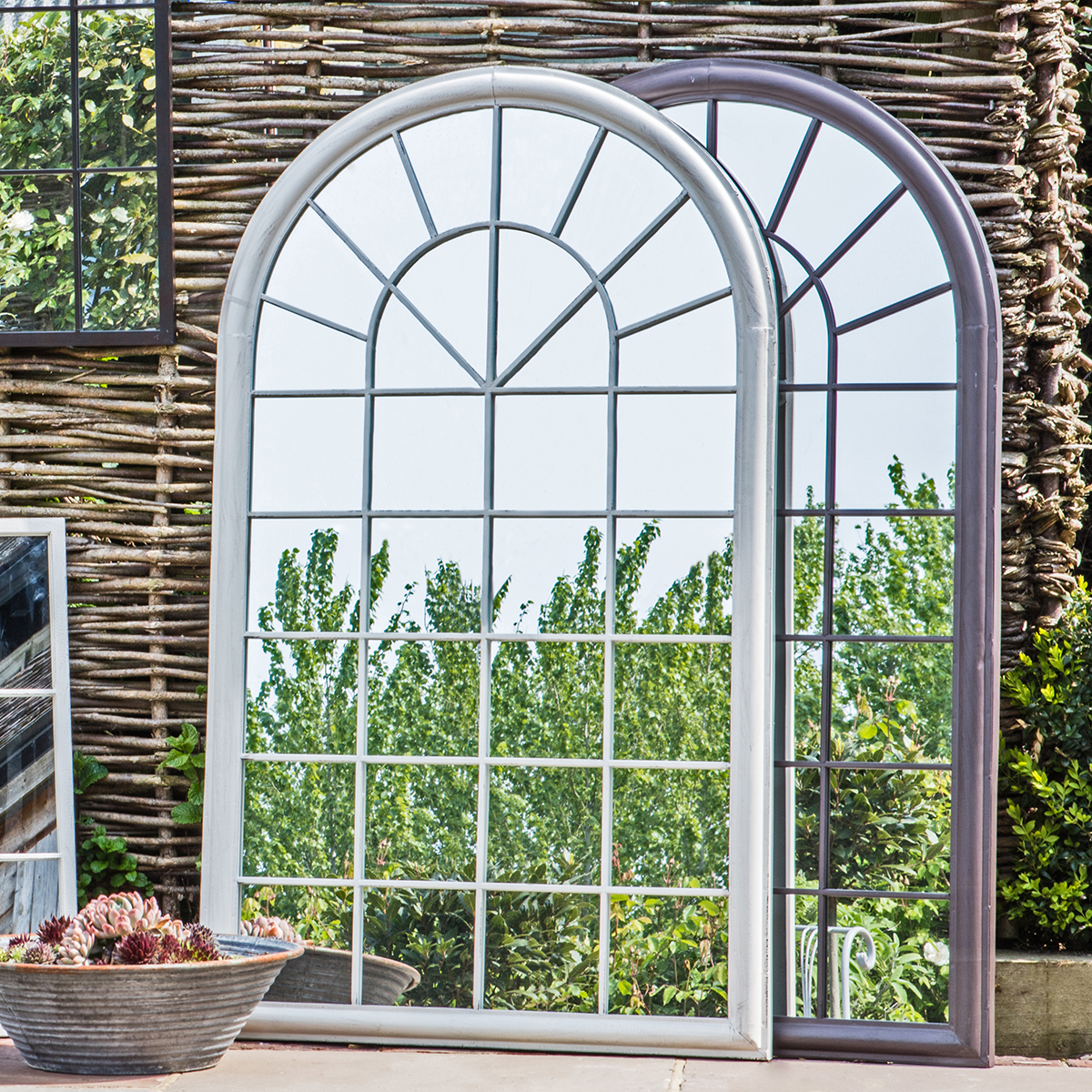 Gallery Direct Orlanda Outdoor Mirror Gatehouse 750x40x1310mm