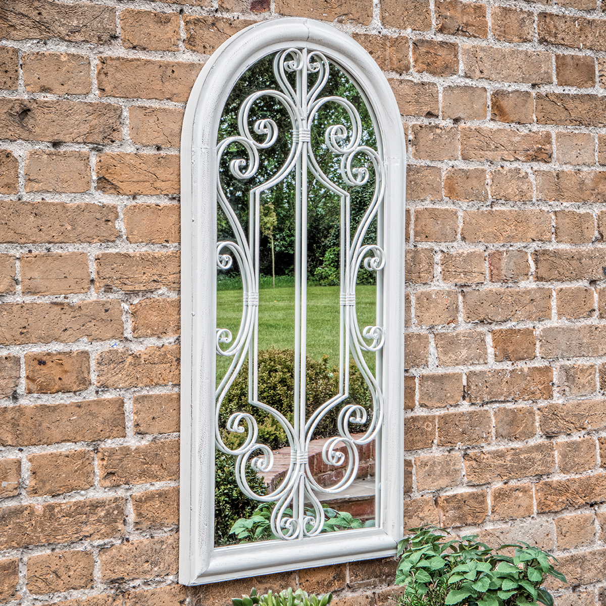 Gallery Direct Roni Outdoor Mirror Gatehouse 490x40x965mm