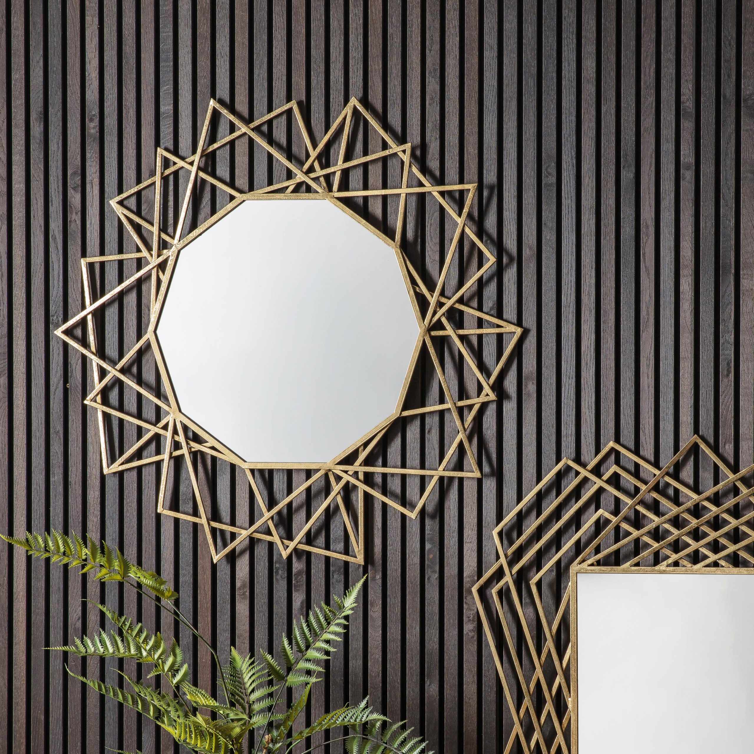 Gallery Direct Specter Round Mirror Gold