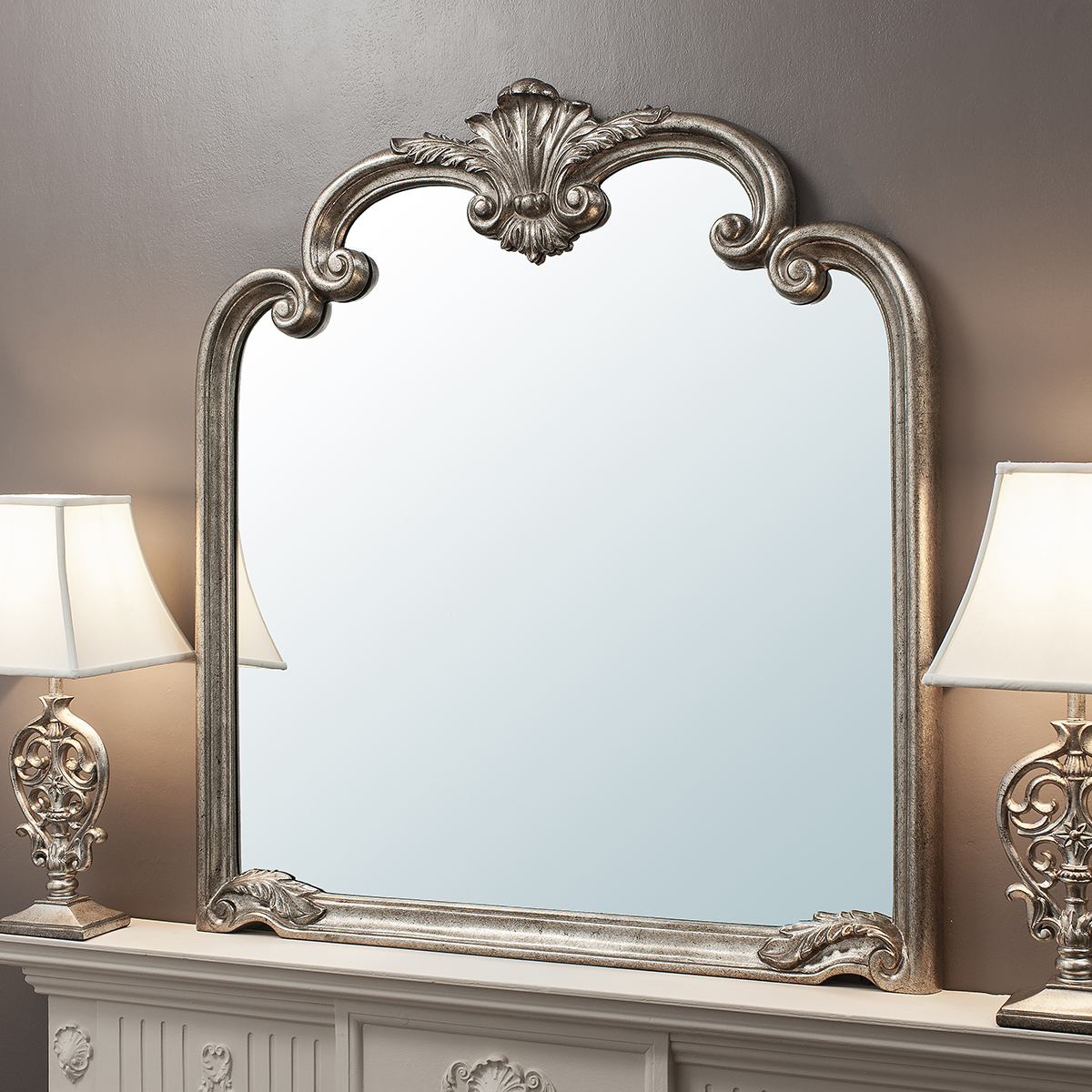 Gallery Direct Palazzo Mirror Silver