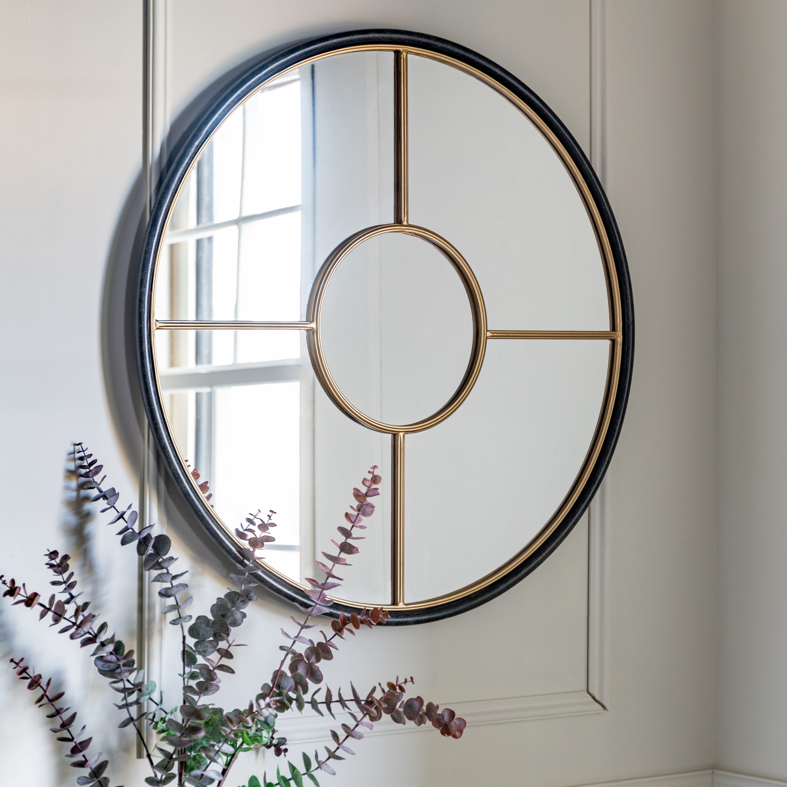 Gallery Direct Rocca Round Mirror Gold