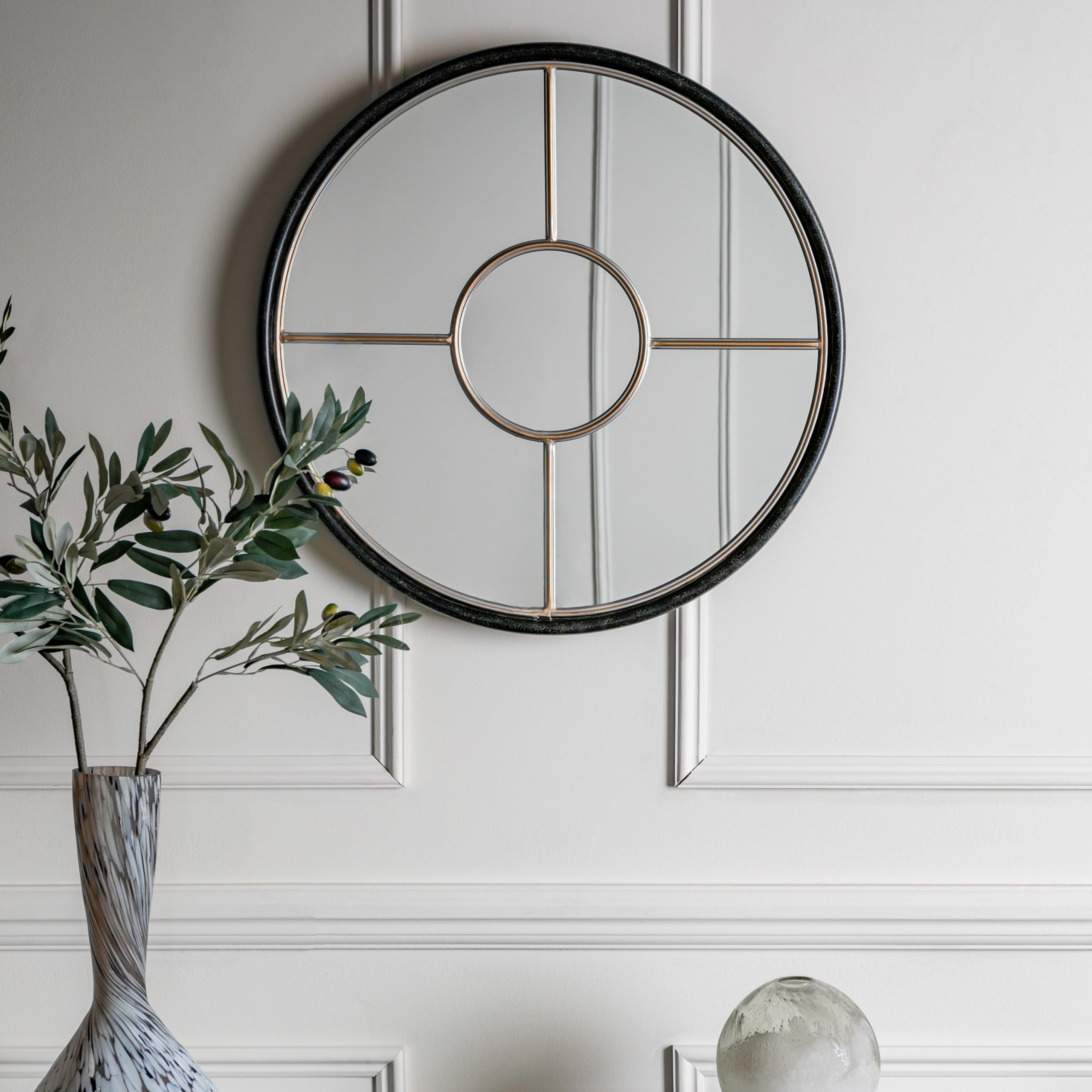 Gallery Direct Rocca Round Mirror Gold