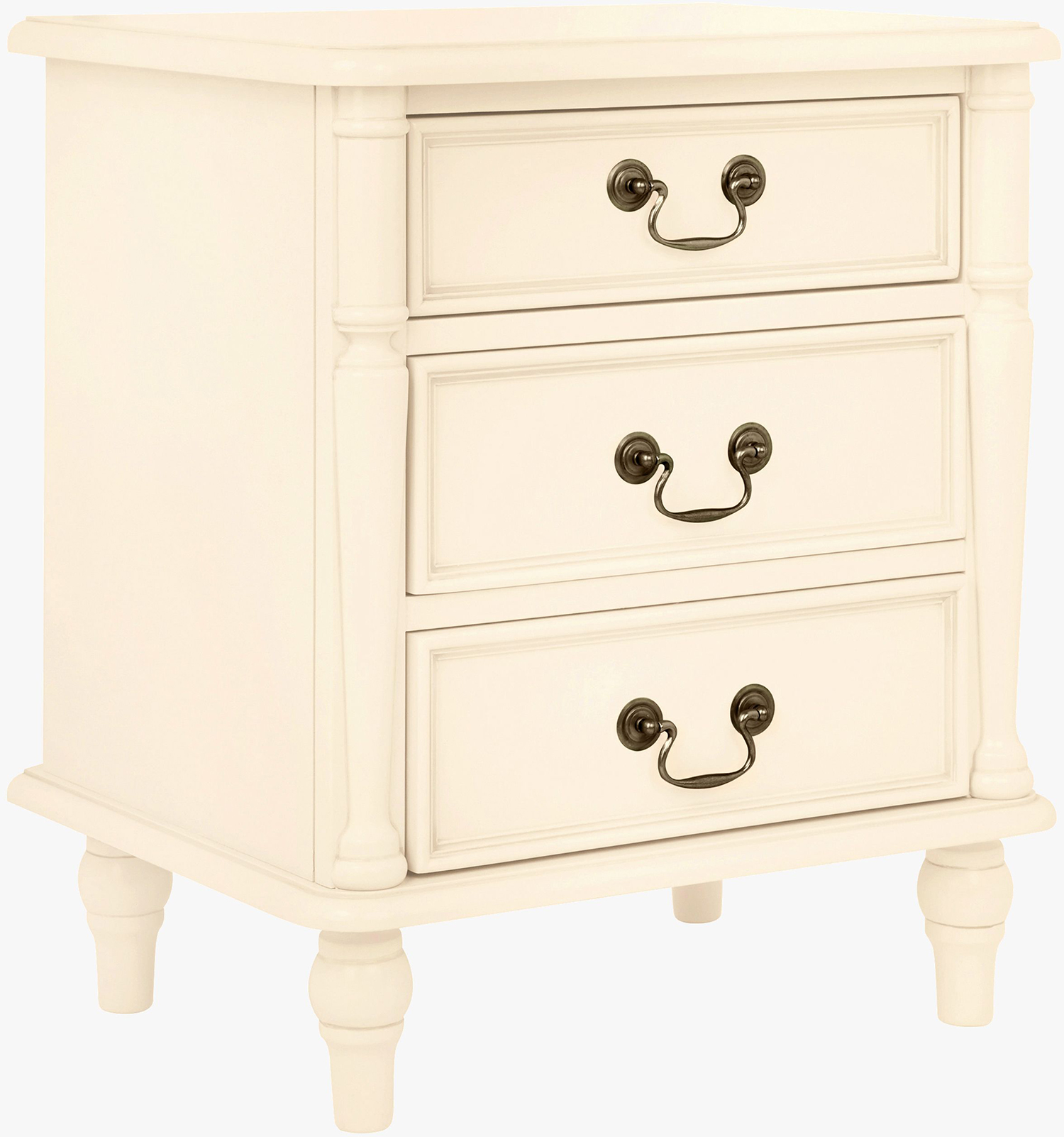 Laura Ashley Clifton 3 Drawer Bedside Chest in Ivory